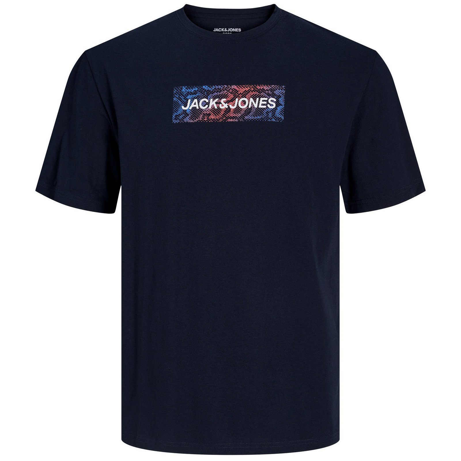 Jack & Jones Rundhalsshirt Große Größen Herren T-Shirt Logo navy JCONAVIGATOR Jack&Jones