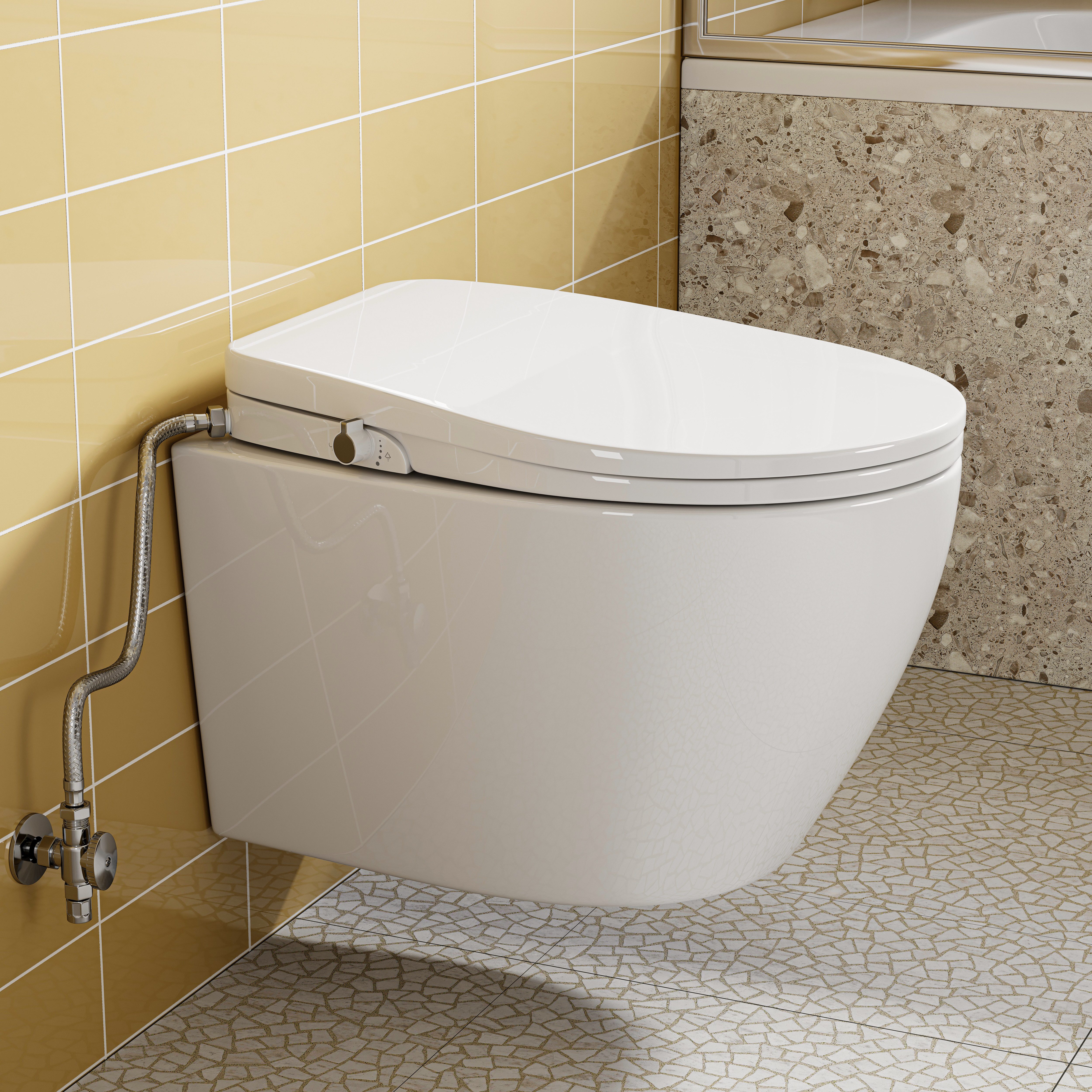HOROW Dusch-WC Hänge WC mit Bidet günstig online kaufen