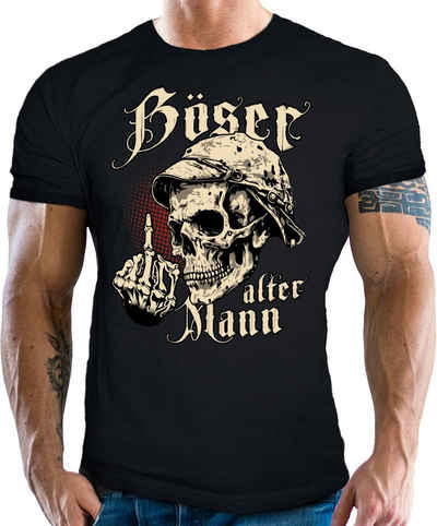 LOBO NEGRO® T-Shirt für den etwas älteren Nörgler: Böser Alter Mann