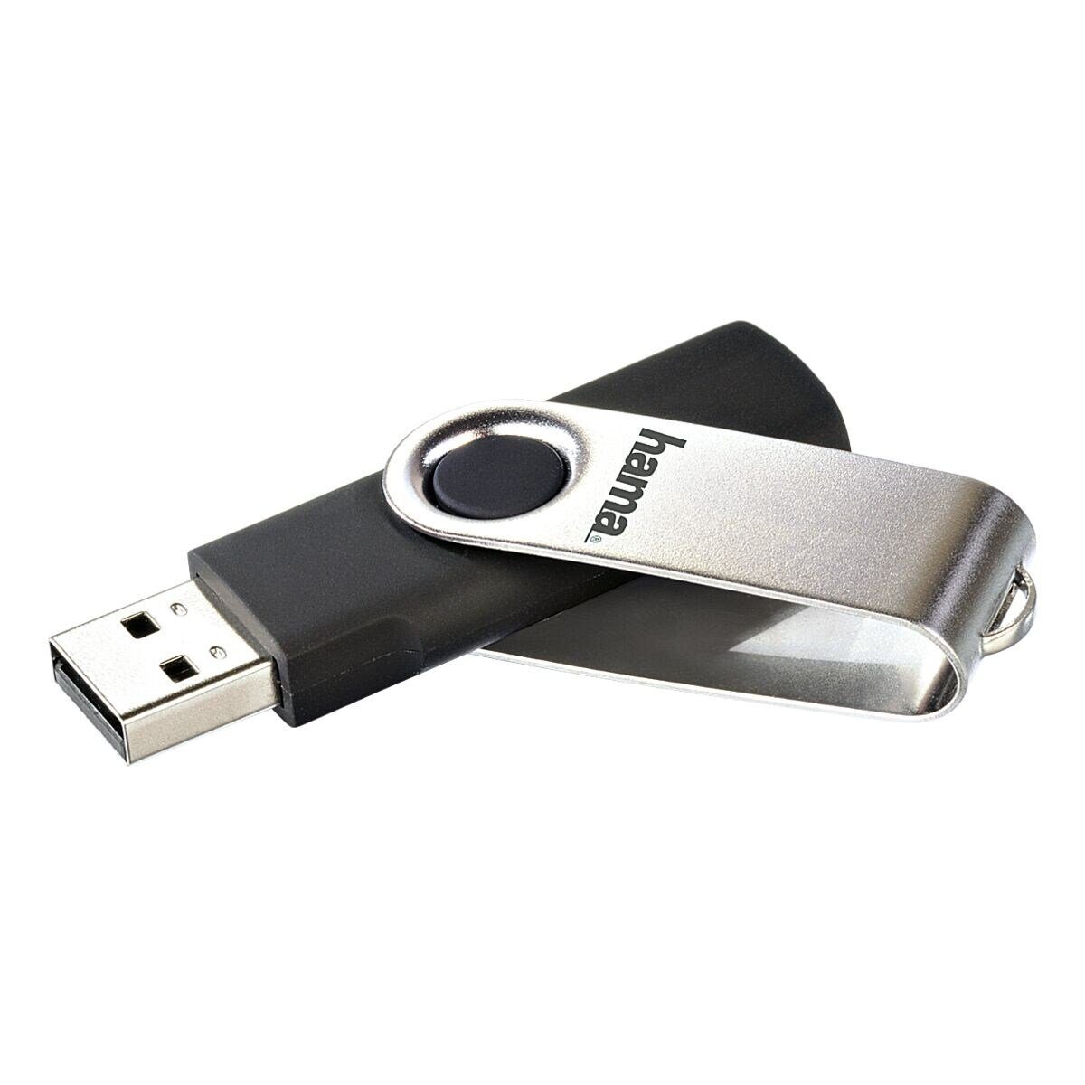Hama FlashPen Rotate USB-Stick (Lesegeschwindigkeit 10 MB/s, mit Öse für z.B. Schlüsselanhänger) – Bild 2 von 5