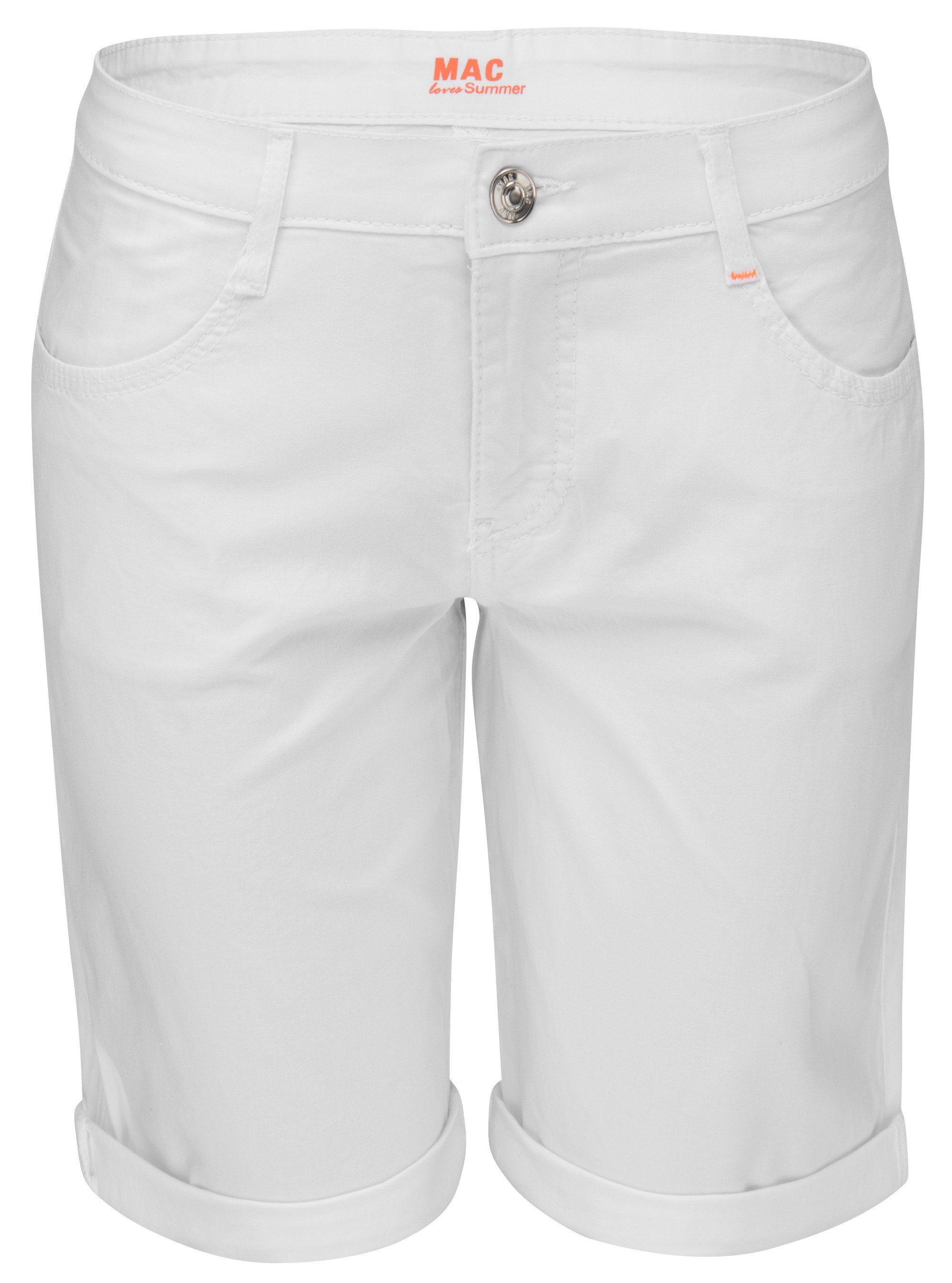 2387-00-0415 SUMMER white MAC Stretch-Jeans clean 010 MAC SHORTY