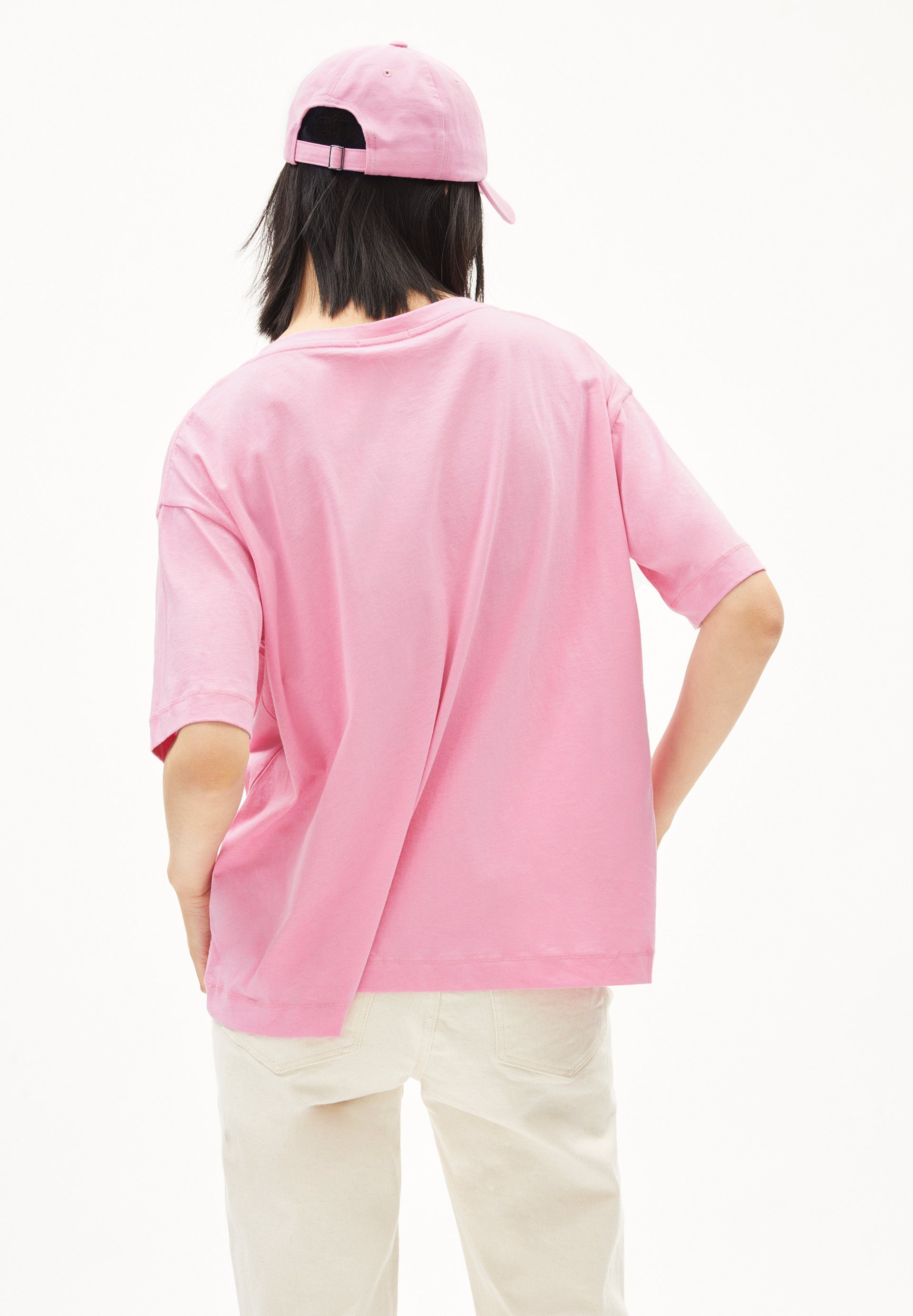 DEMIKAA (1-tlg) raspberry Keine T-Shirt pink Details Armedangels Damen