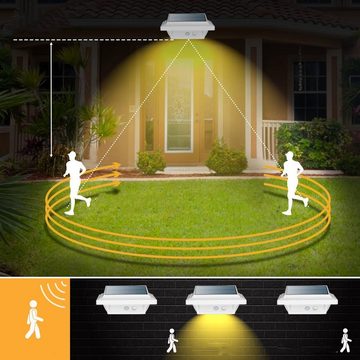 Home safety LED Dachrinnenleuchte 6Stk.40LEDs Solarlampen, Bewegungsmelder
