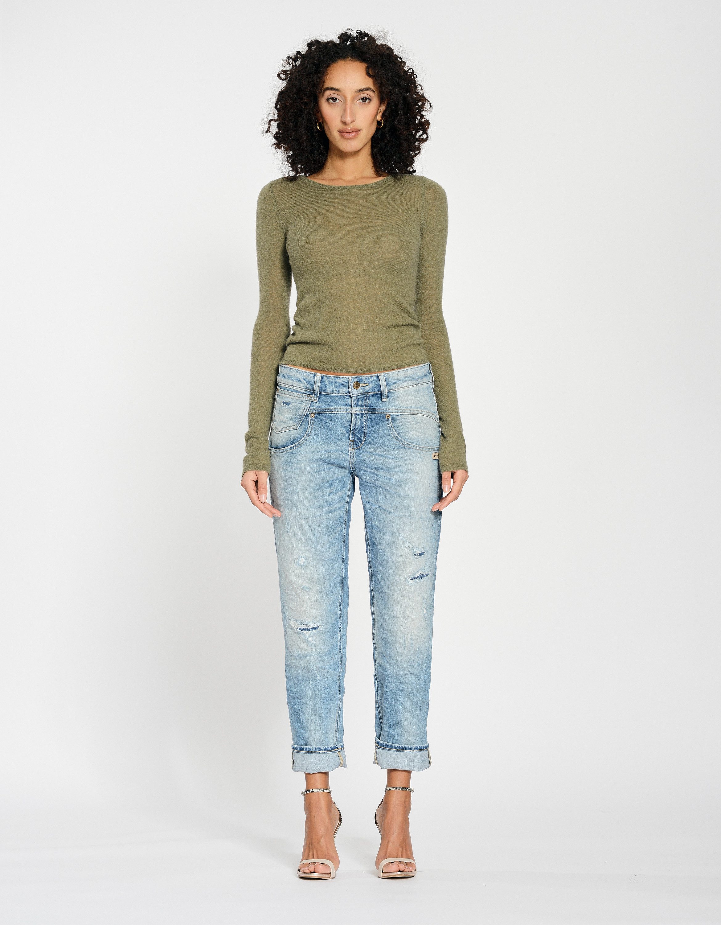 GANG Loose-fit-Jeans GANG Jeans Loose Fit 94BO CROPPED