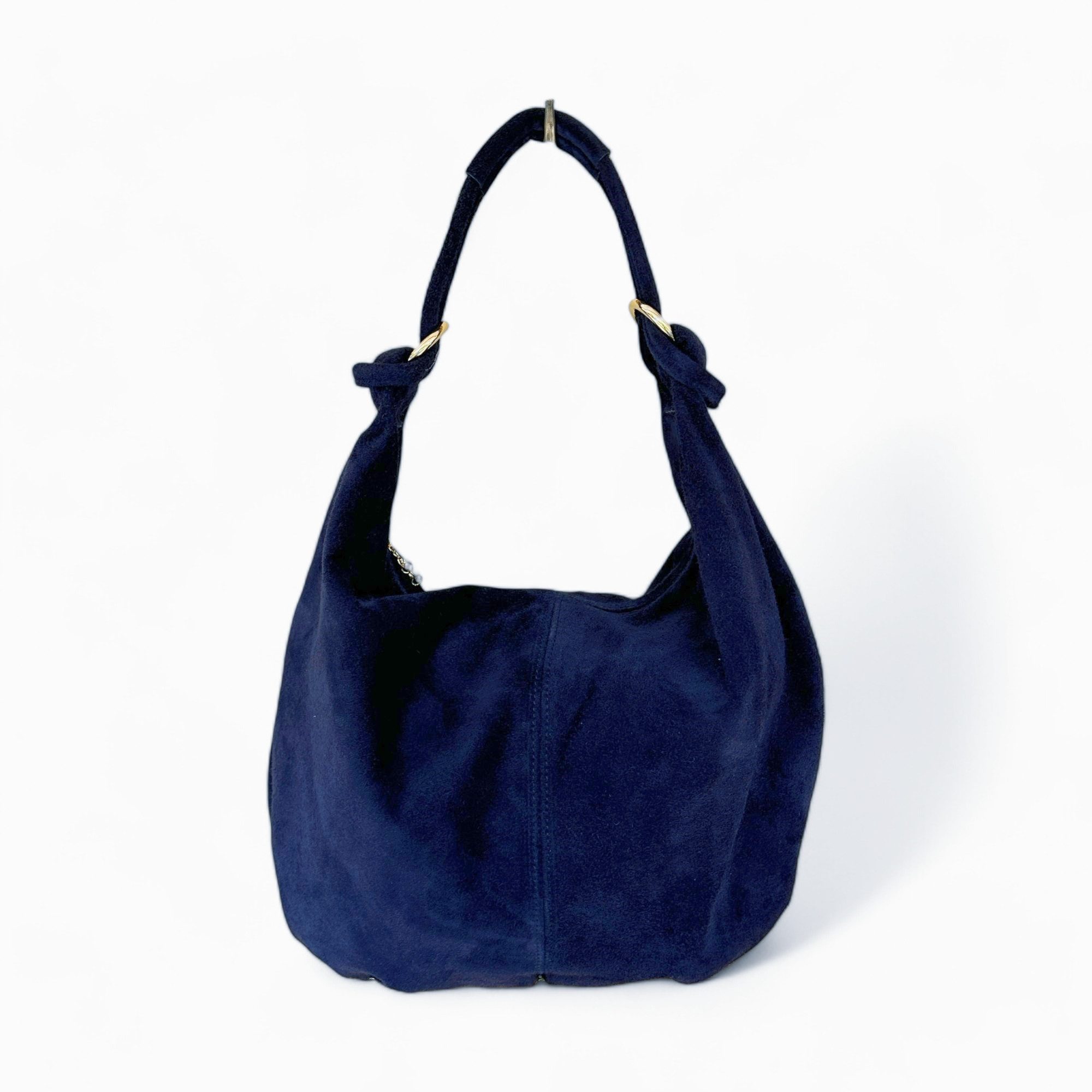 Schultertasche Schultertasche Damen aus Wildleder, Hobo Shopper, Made in Italy