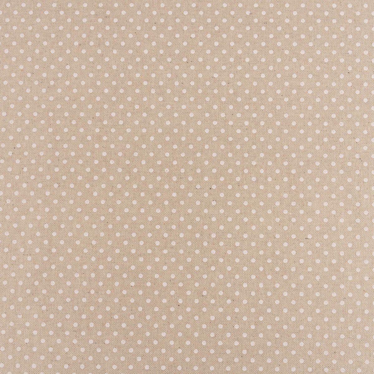 SCHÖNER LEBEN. Tischdecke Tischdecke Leinenlook Basic Dot Pünktchen natur div. Größen, handmade