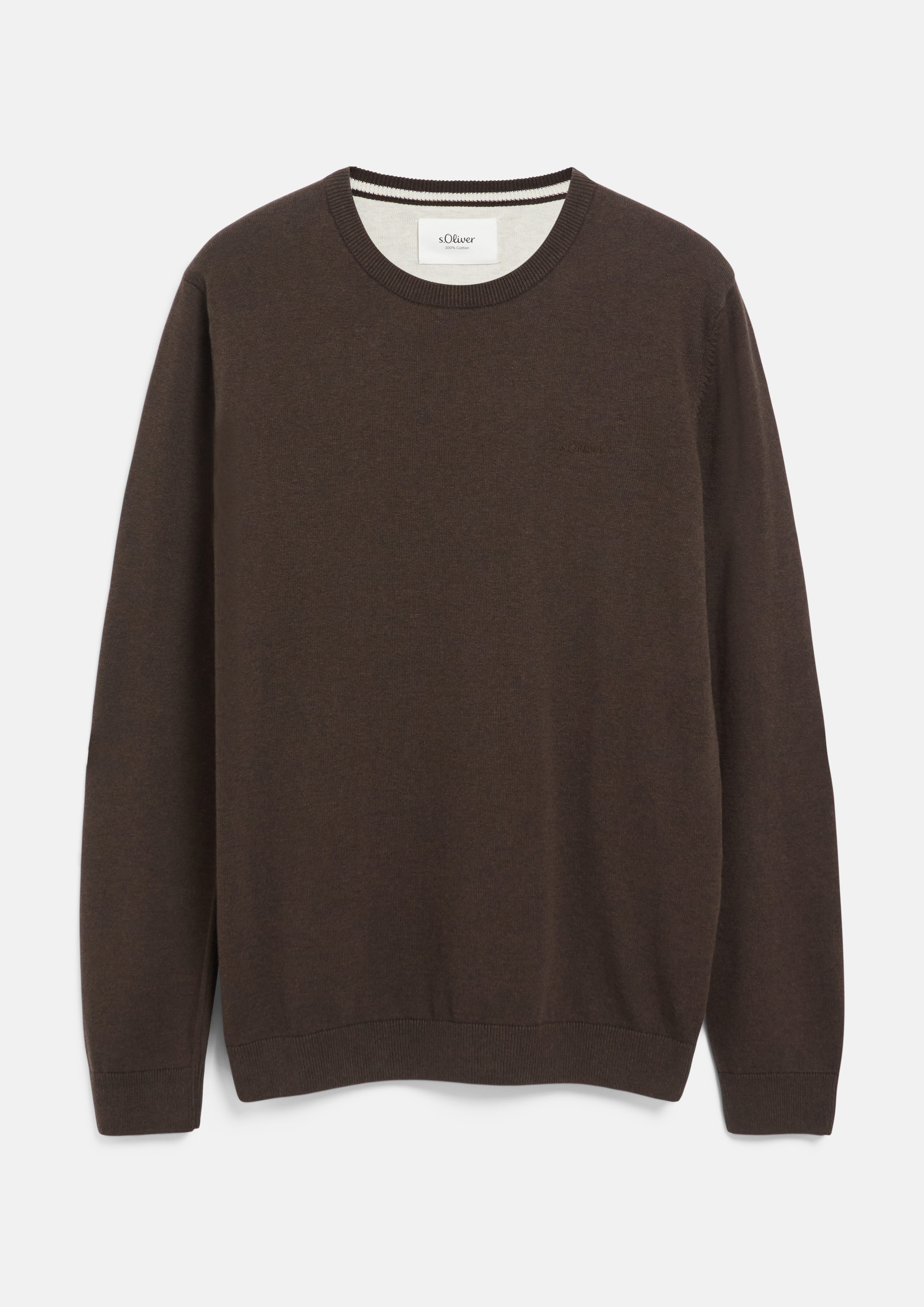 s.Oliver Strickpullover mit Logostickerei