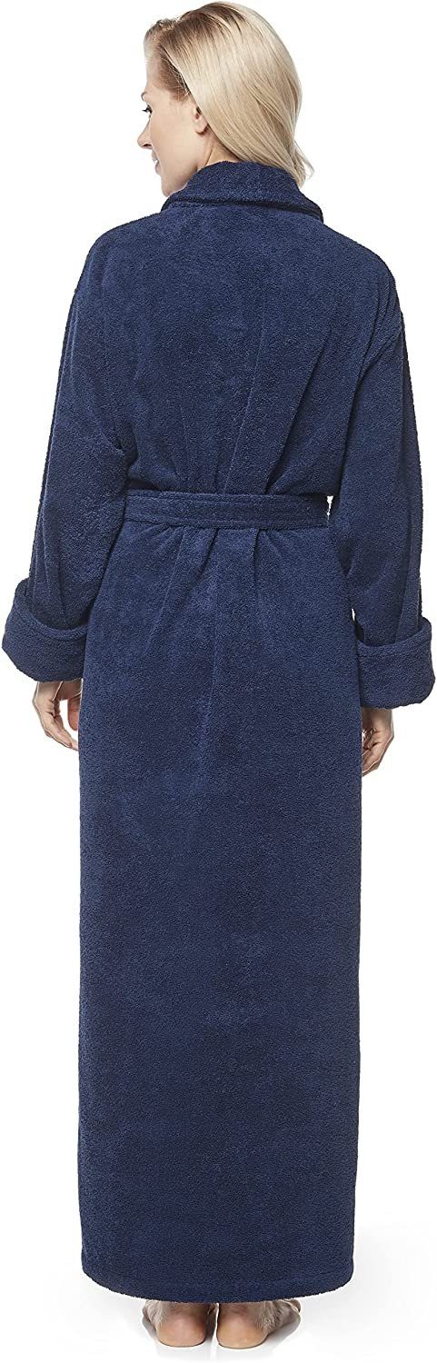 Arus Damenbademantel Optimal, 100% Baumwolle, mit Schalkragen, extra lang, günstig online kaufen