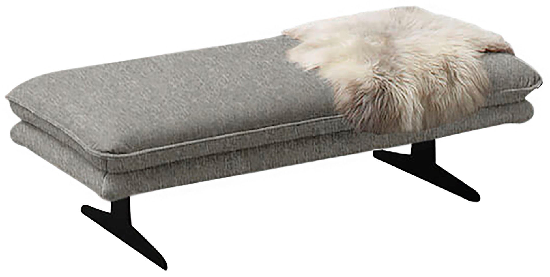 W.SCHILLIG Polsterhocker broadway, Füße in Schwarz pulversbeschichtet