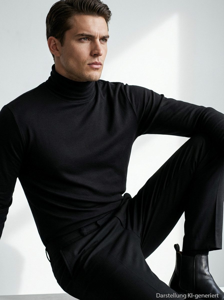 RAGMAN Longsleeve Basic aus feinstem Single-Jersey, hohe Formstbilität