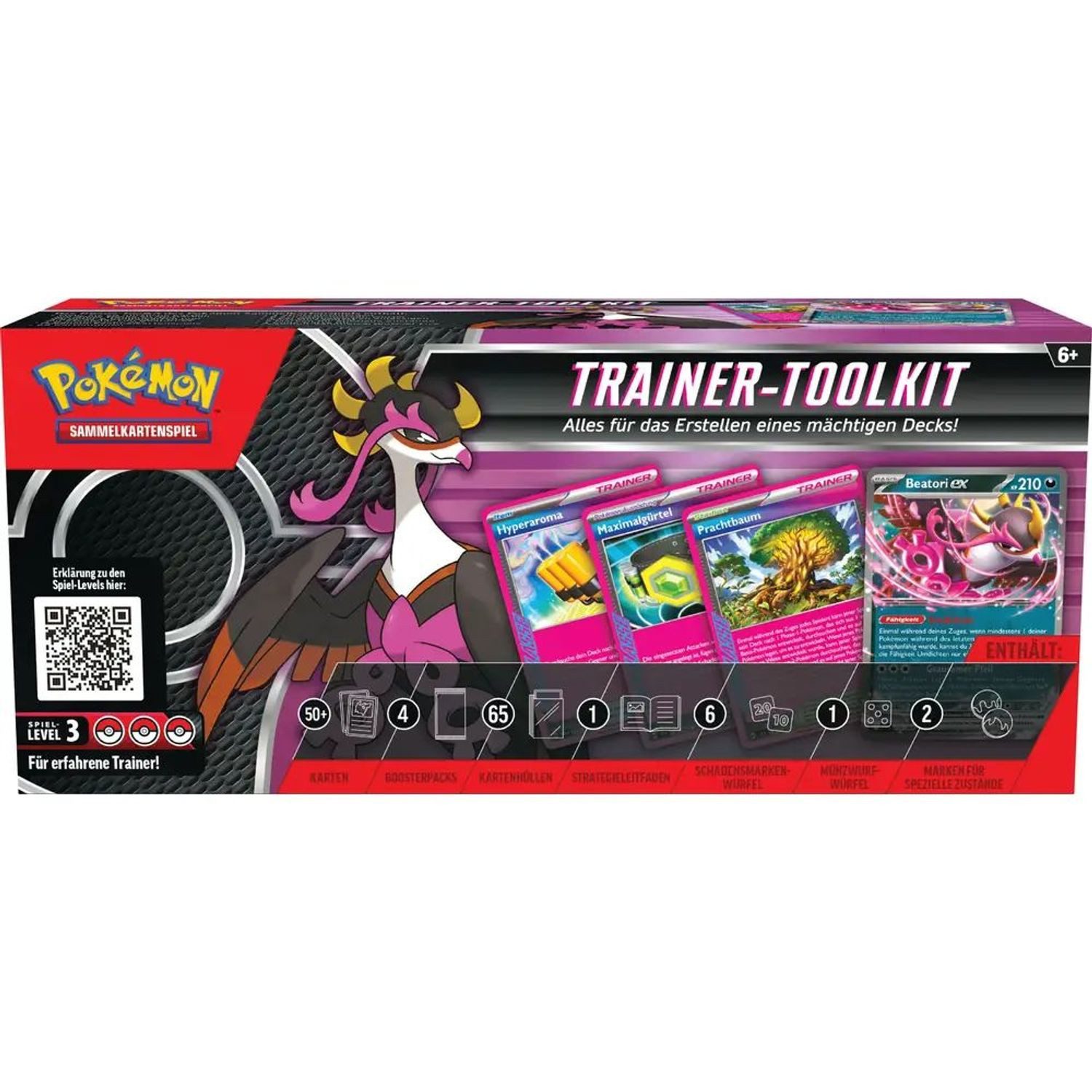 POKÉMON Sammelkarte Trainer Toolit, 4 Boosterpacks