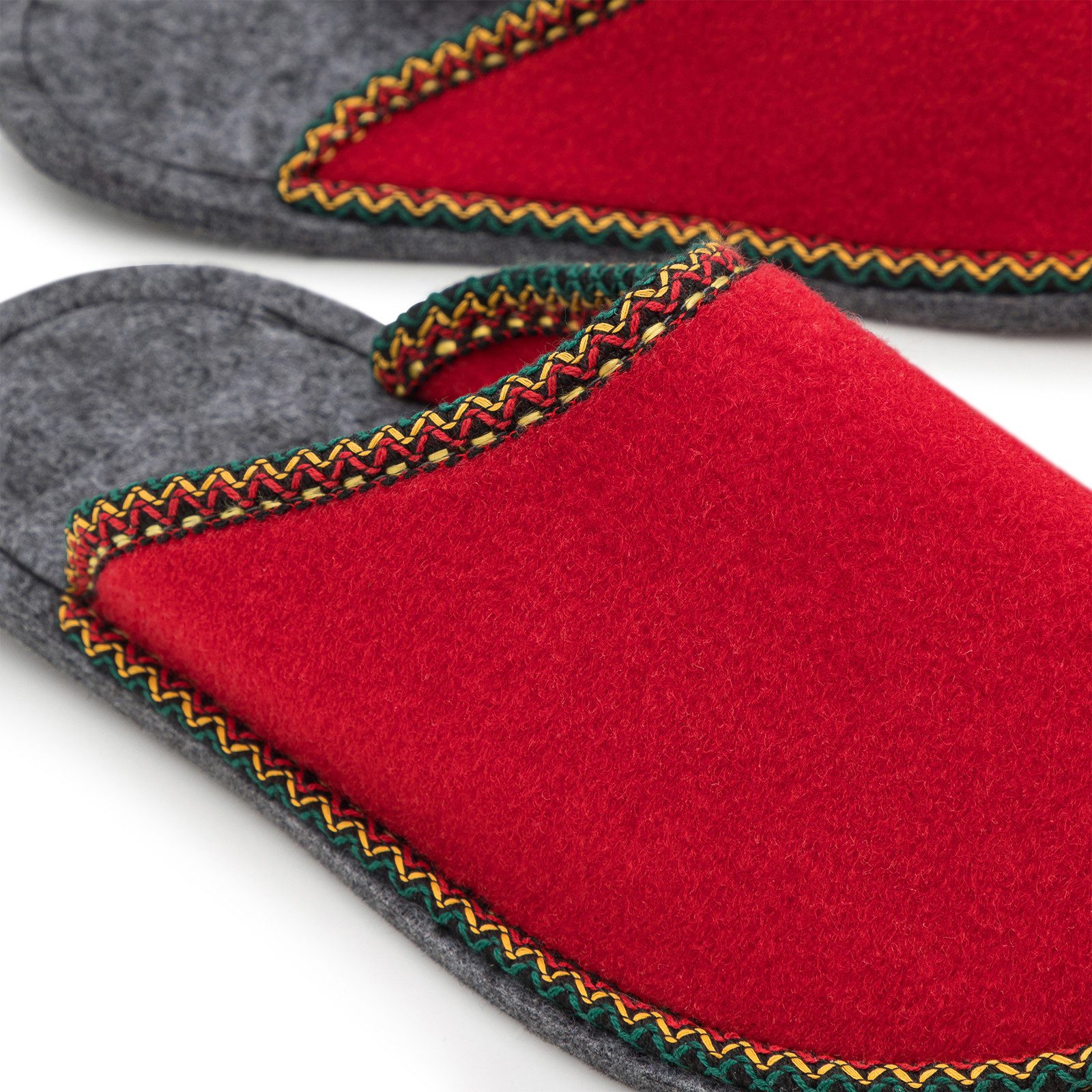 Pantoffelmann Gästepantoffel Herren Damen Gästehausschuh Filzpantoffel Pantoffel Pantoffel (1 Paar) Filzpantoffeln, Gästepantoffel besonders leicht
