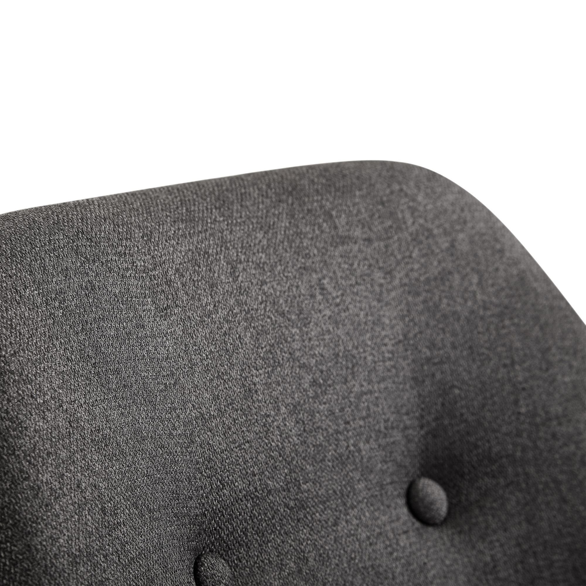 DESIGN KADIMA | Schaukelstuhl Skandinavisches Stuhl: Anthrazit Design, Anthrazit Größe Gemütlicher kompakte
