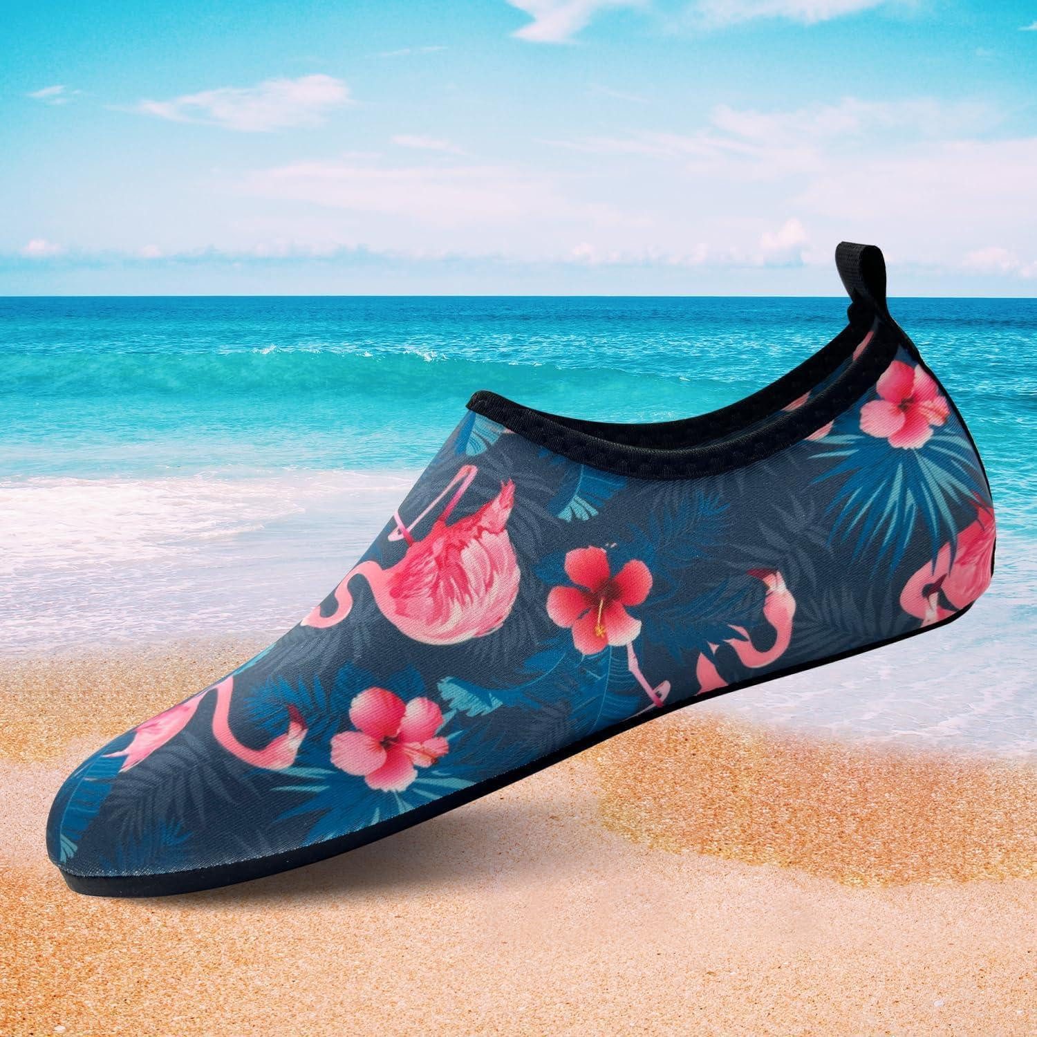 LuxusKollektion Wasserschuhe Schwimmschuhe Aquaschuhe 40 41 EU 43 Blau Flamingo Wasserschuh