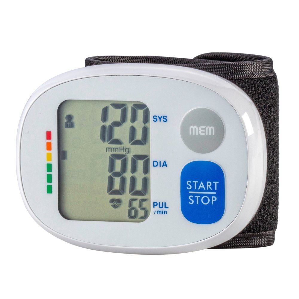 Medi-Inn Handgelenk-Blutdruckmessgerät vollautomatisch, digital, DP-8189, Speicher für 2 Benutzer mit 60 Speicherplätzen