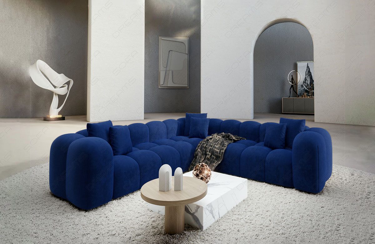 Sofa Dreams Ecksofa Design Stoff Samtstoff günstig online kaufen