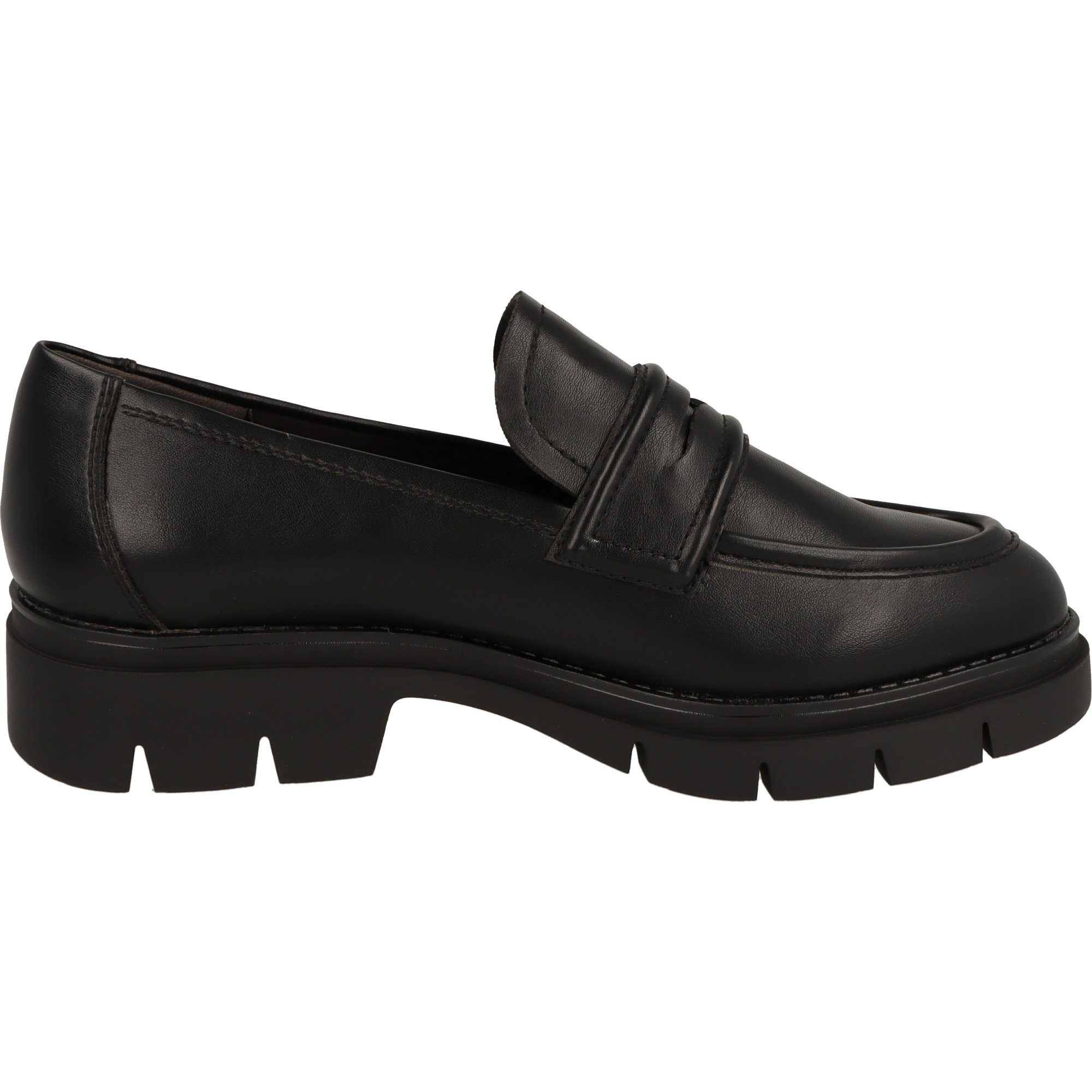 Tamaris Damen Schuhe Black Matt 1-24313-41 Halbschuhe Loafer Slipper Komfort Vegan