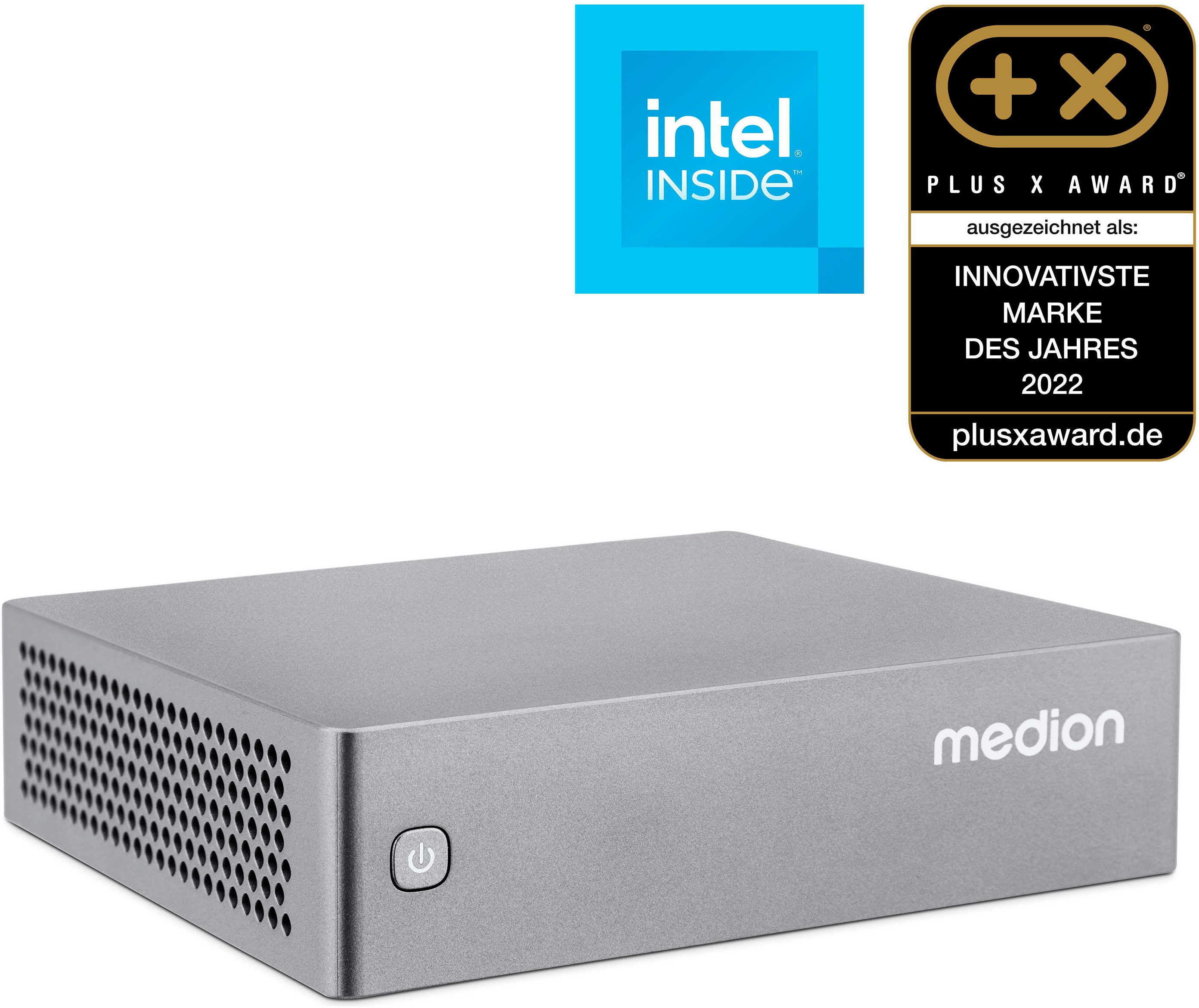 Medion® S06 MD35385 Mini-PC (Intel Core i3 1315U, UHD Graphics, 8 GB RAM, 512 GB SSD)