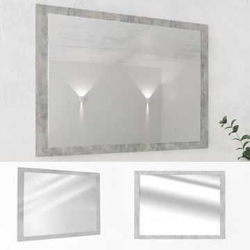 Vicco Badspiegel Badezimmerspiegel Hängespiegel 45 x 60 cm Grau Beton