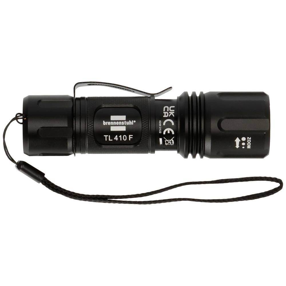 LuxPremium Taschenlampe LED Brennenstuhl 350lm, mit Handschlaufe Fokus, LED-Taschenlampe 3xAAA,