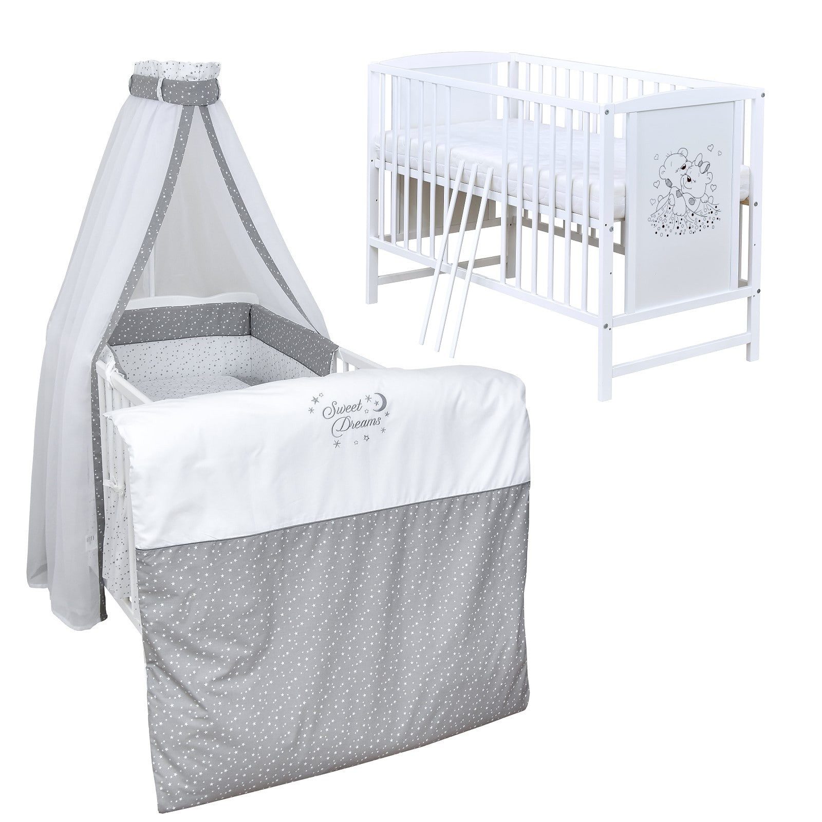Baby-Delux Komplettbett Babybett Mia Komplettset, 10-tlg., günstig online kaufen