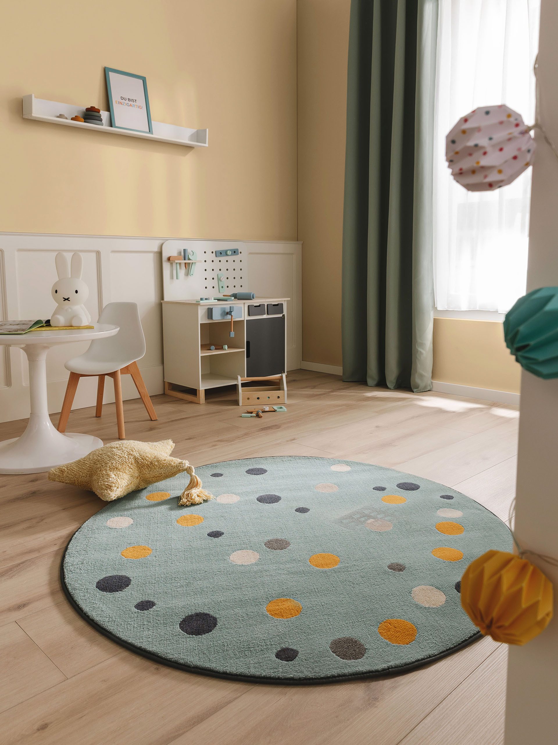 benuta Kinderteppich Juno, rund, Höhe: 6 günstig online kaufen