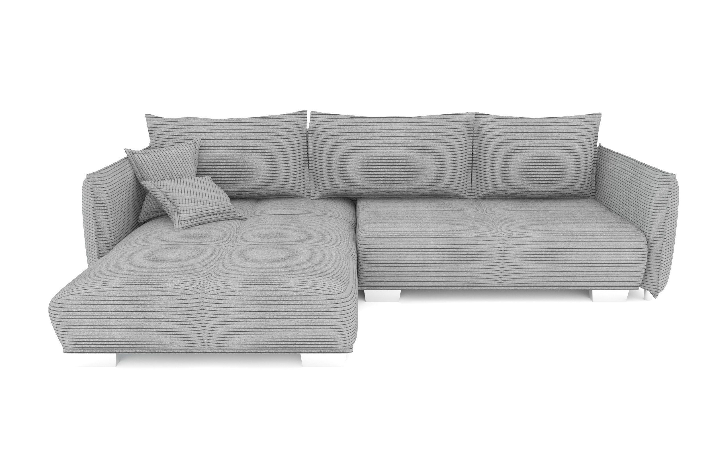 mane Stylefy links Design im inklusive Kissen, Raum bestellbar, Bettfunktion, Modern frei Ecksofa mit Bennet, rechts oder stellbar, L-Form, Eckcouch,