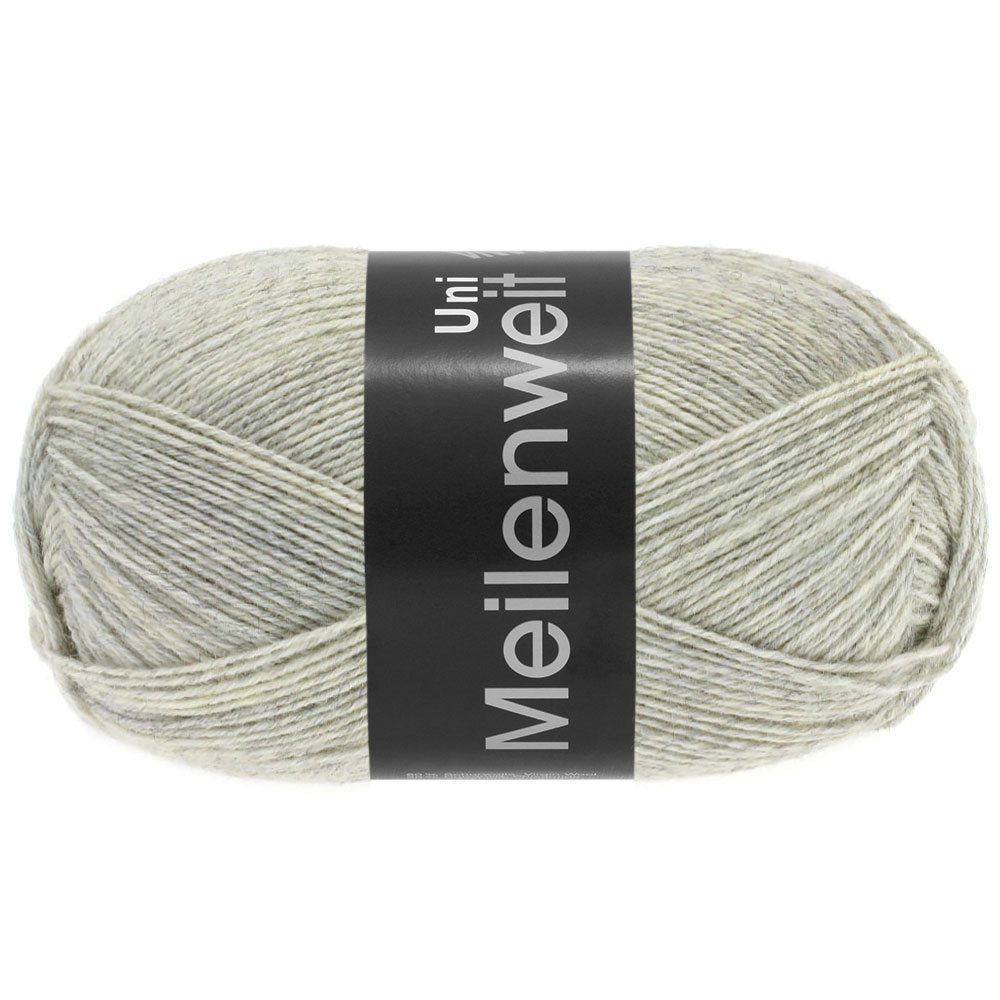 LANA GROSSA MEILENWEIT 100 g UNI Häkelwolle, 420 m (4-fach Sockenwolle in 25 Uni-Farben), 100 g