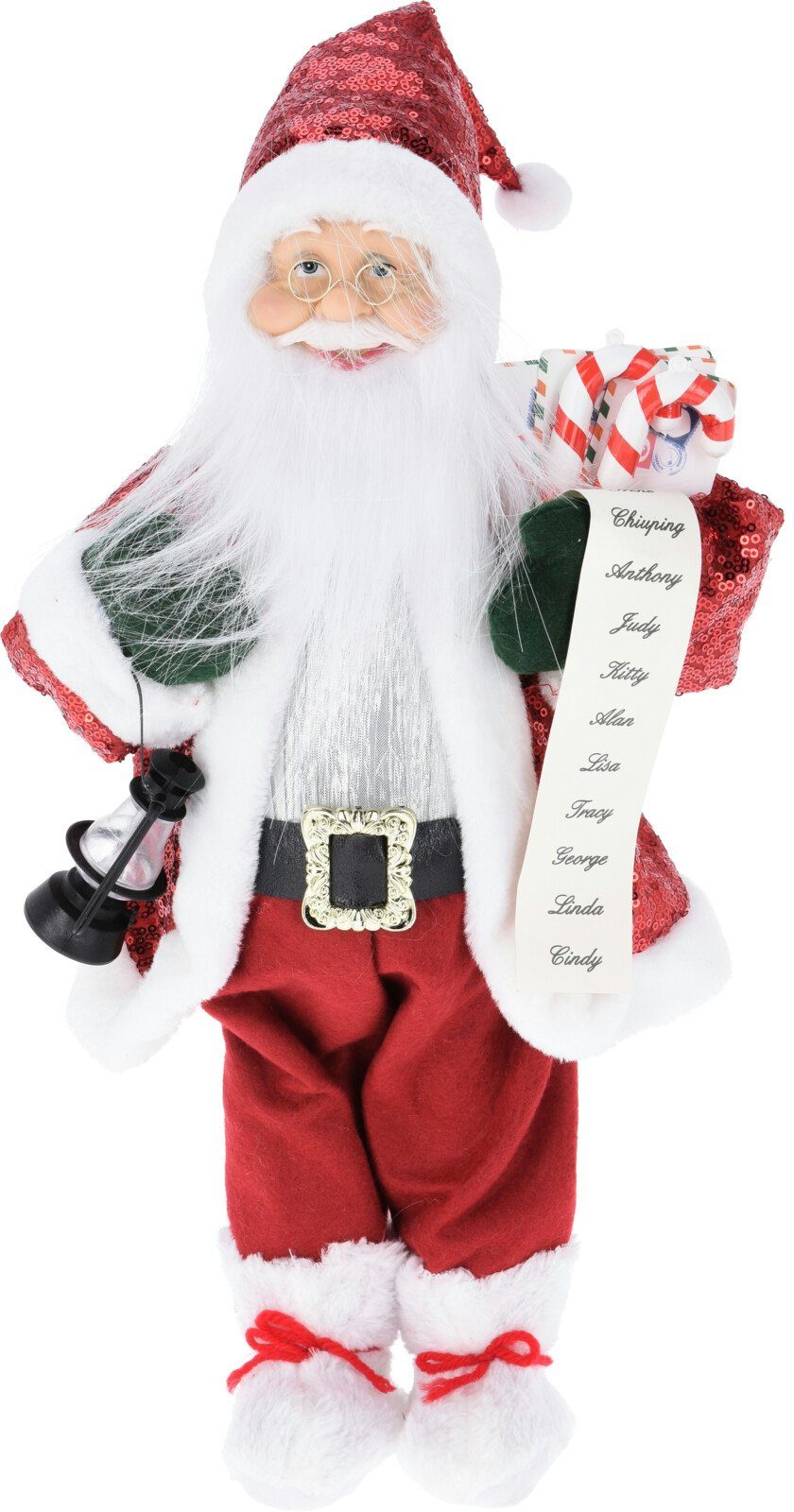 Koopman Weihnachtsfigur Rot (1 St), Weihnachtsmann, Kunststoff, 43 cm, Farbe: Rot - Liste