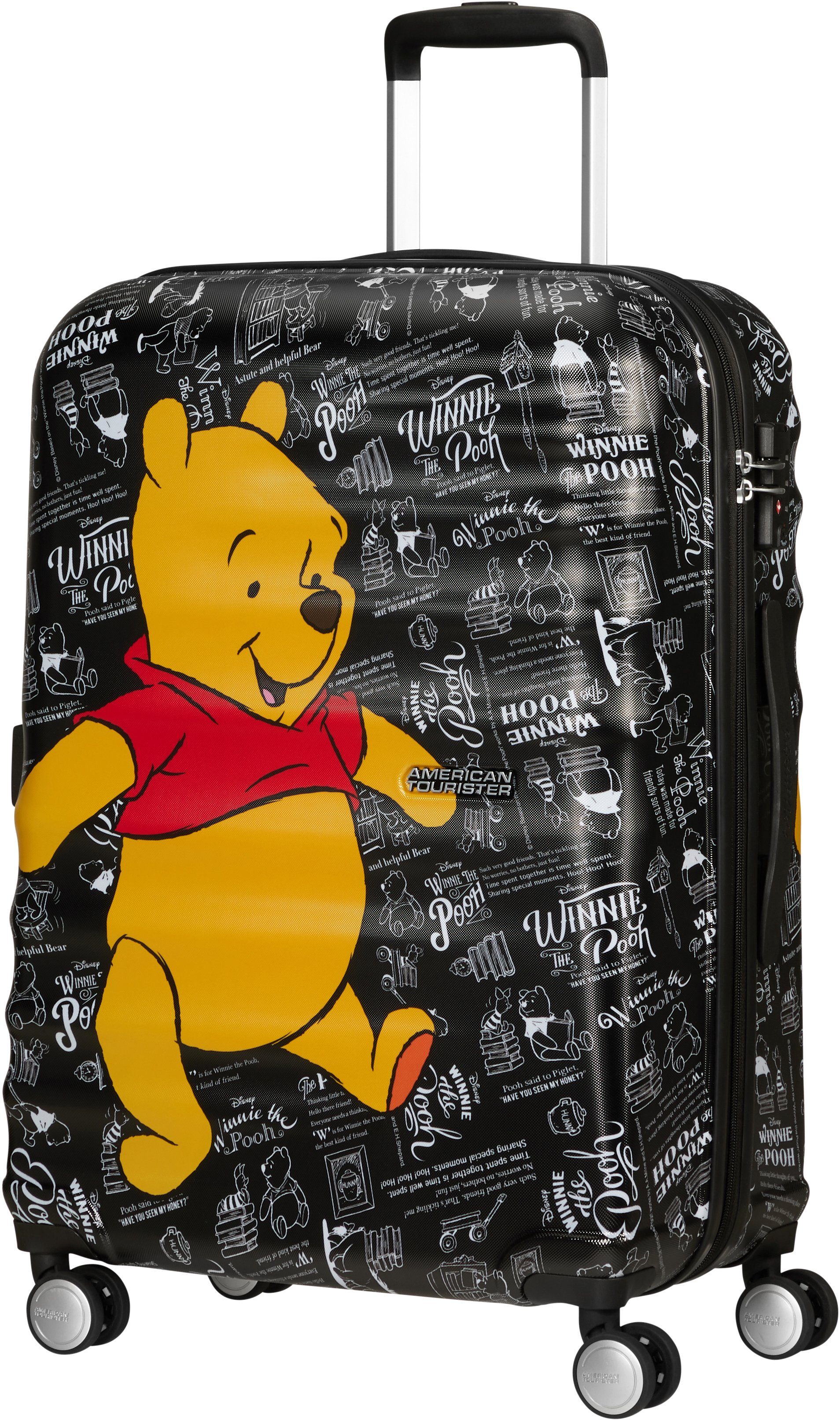 American Tourister® Hartschalen-Trolley Disney Material The recyceltem 4 Wavebreaker, cm, 67 Winnie Rollen, Pooh teilweise aus