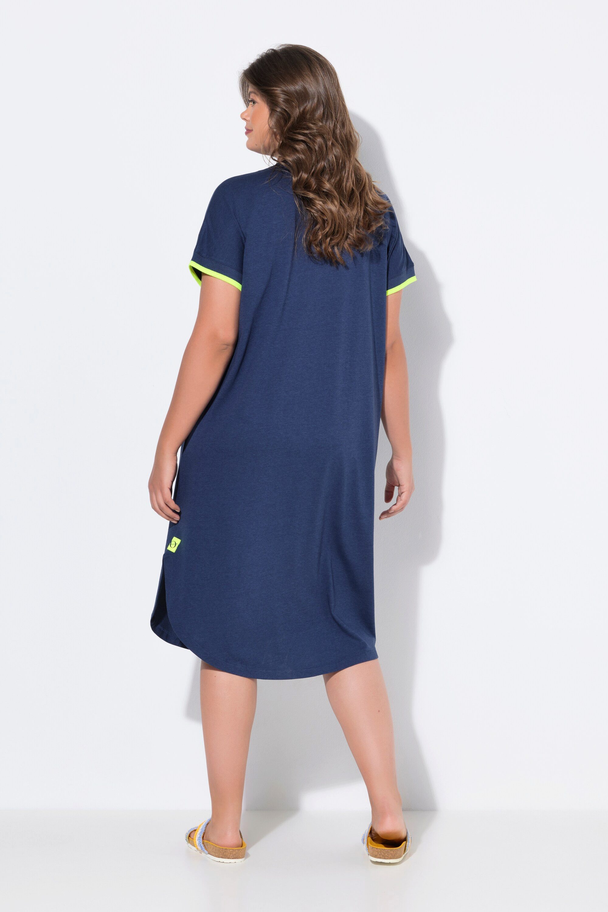 Laurasøn Jerseykleid Shirtkleid V-Ausschnitt MIG – Bild 3 von 4