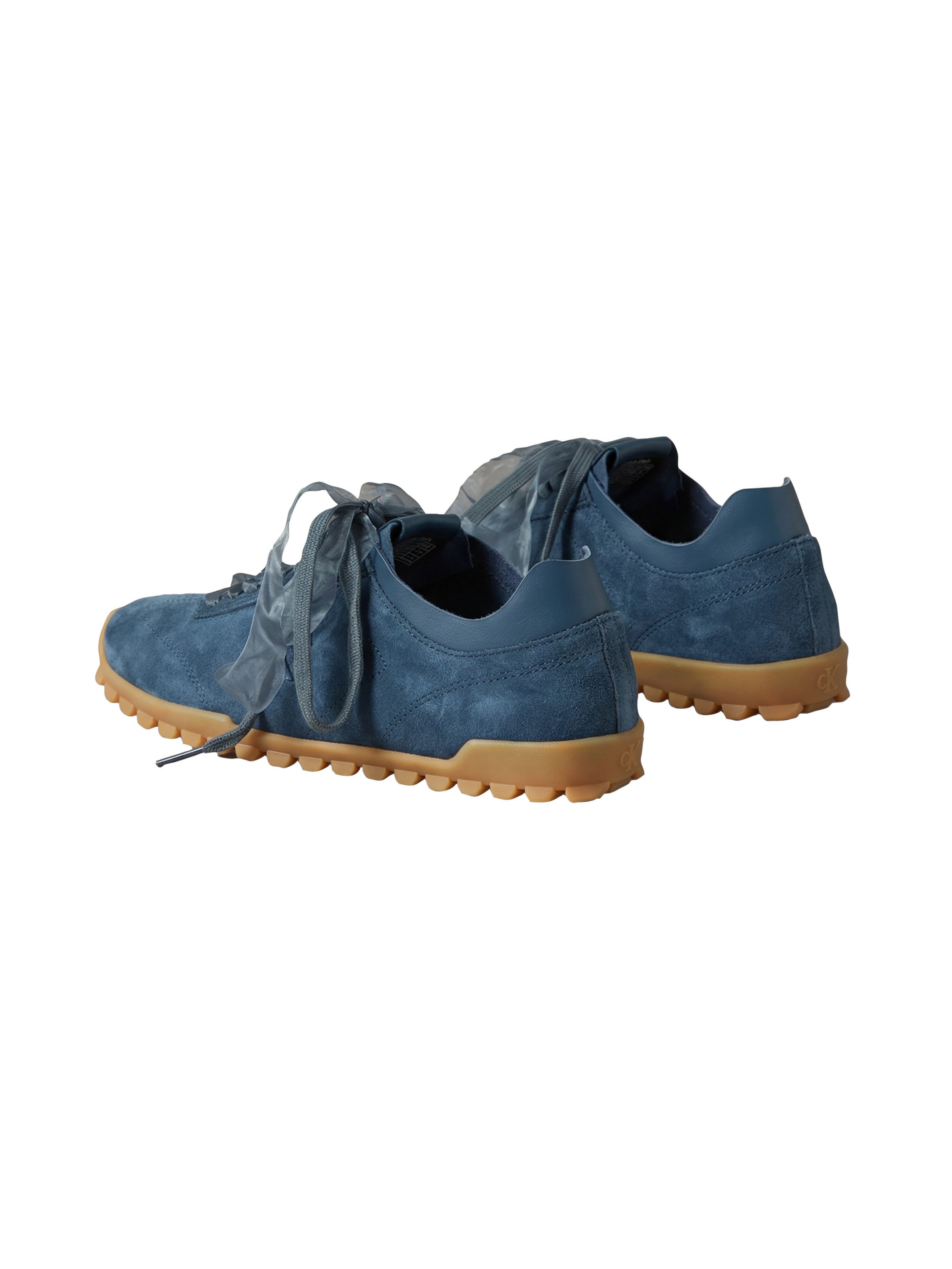 Calvin Klein LOW PROFILE RUN MG SUE DB LACES Sneaker Halbschuh, Trendy-Schnürschuh, Freizeitschuh mit CK-Prägung