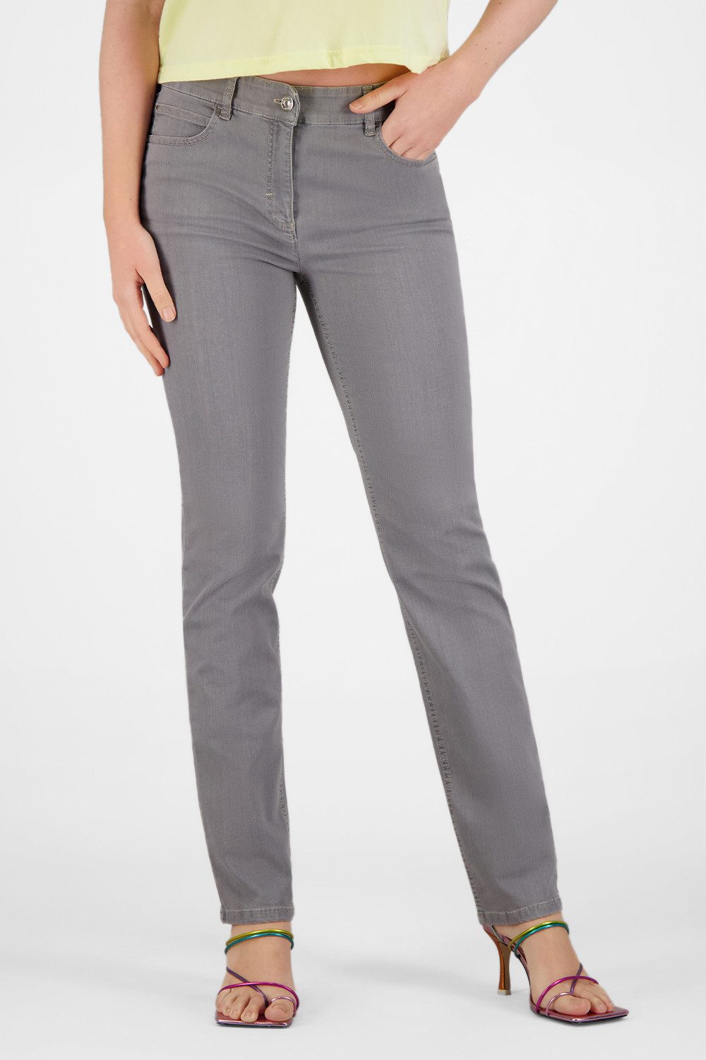 Atelier GARDEUR 5-Pocket-Jeans CORAH-970041-7294 Special Fit Damenhose grau Elastischer Baumwollmix für bequemen Sitz und Formstabilität