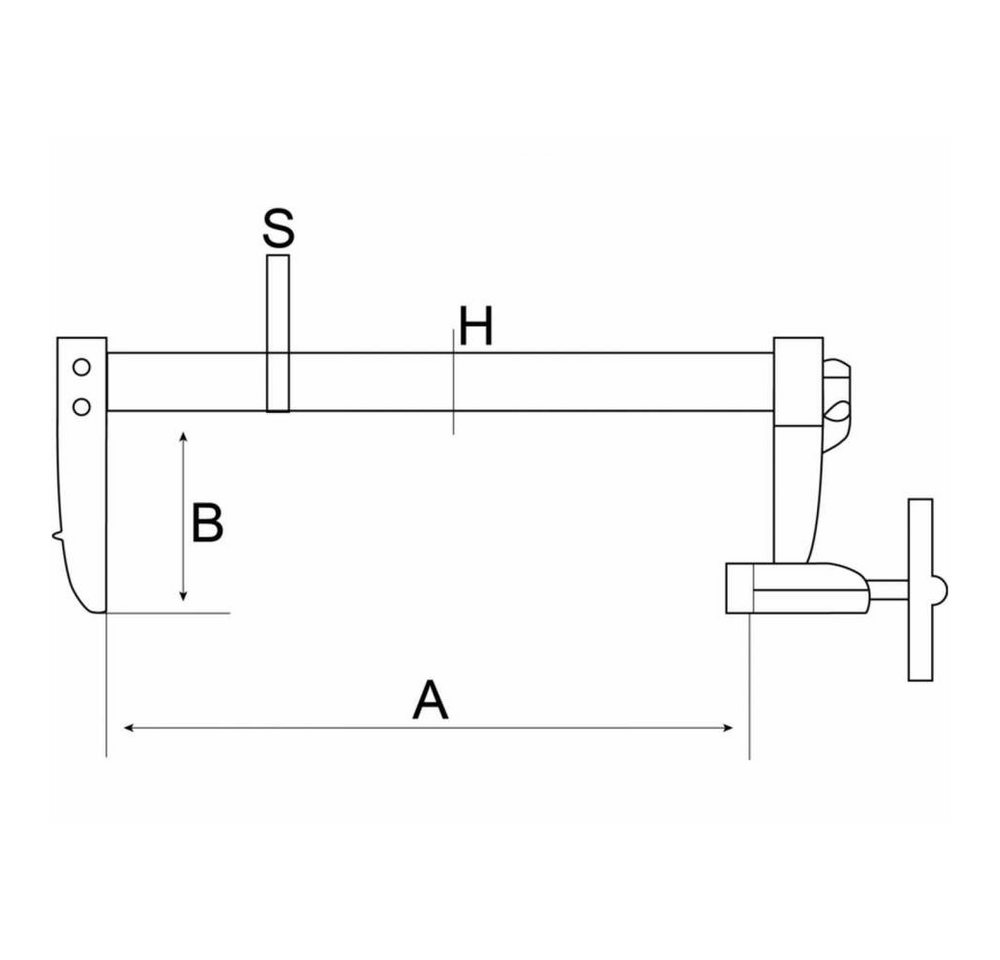 Thumbnail - BAHCO Schraubzwinge Schraubzwinge, Spannweite 100 mm