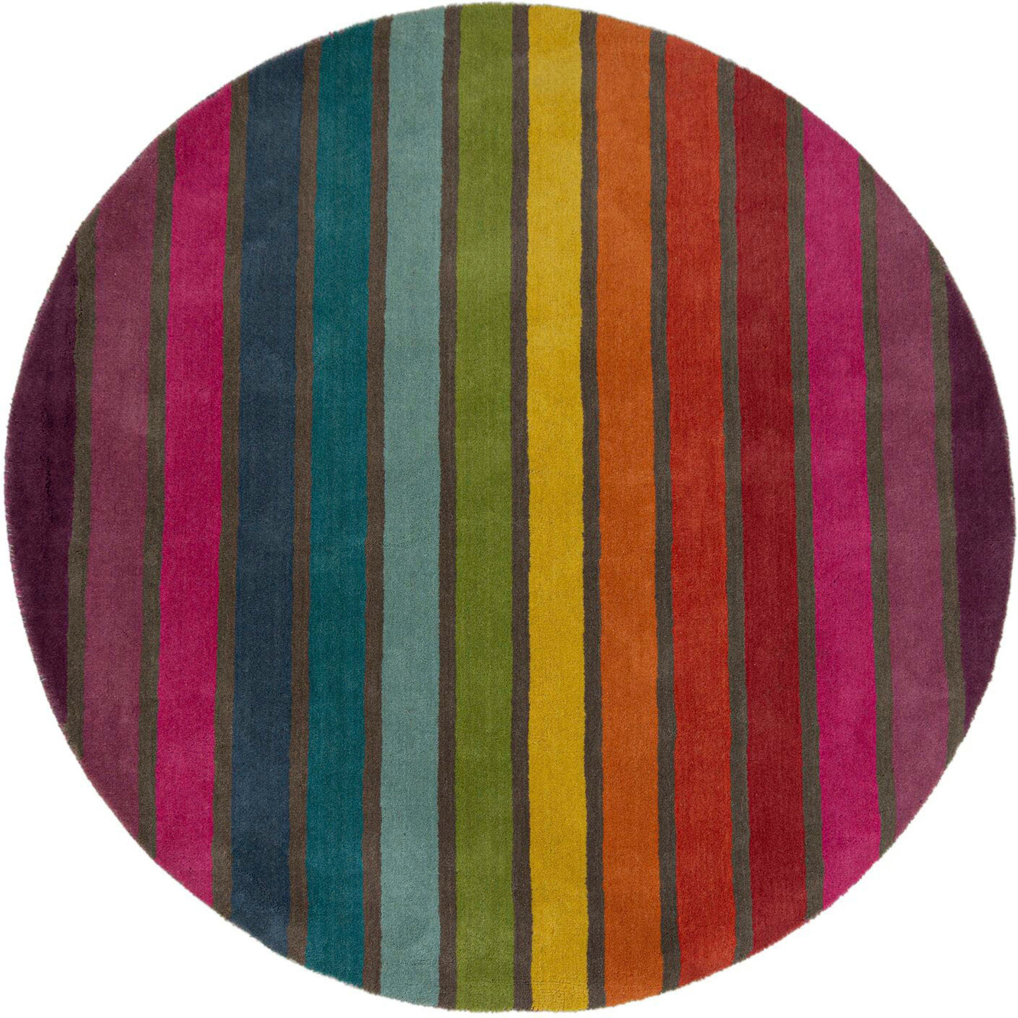 FLAIR RUGS Wollteppich Candy, rund, Höhe: günstig online kaufen
