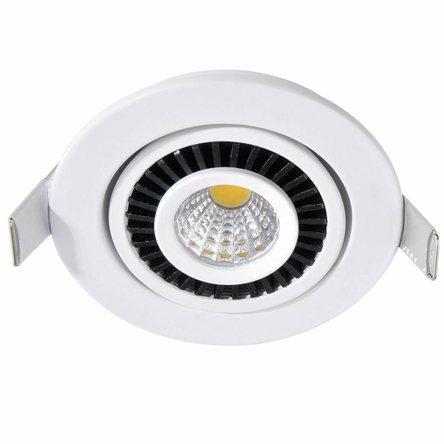 ECO-LIGHT LED-Leuchte Einbaustrahler LED 3 W Weiß Modell 8018 LED Einbauleuchte, 3W Deckenspot Einbauspot LED Spot Deckenleuchte
