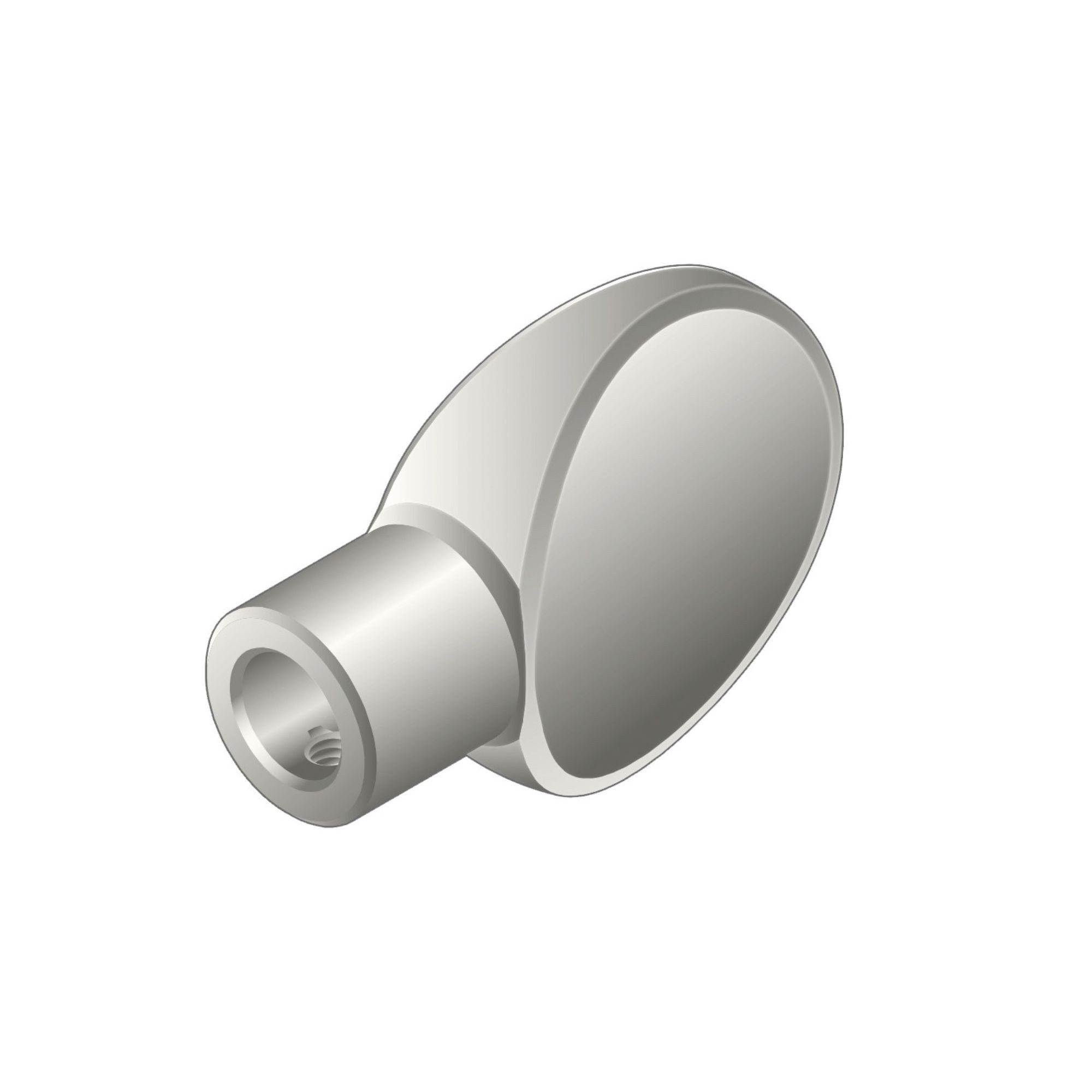 BASI Schließzylinder Optionale Knaufvarianten - zu V50/V55 Zylinder, (Packung, 1-St), Knaufteil Zylinderknauf (einzeln) in O-Form