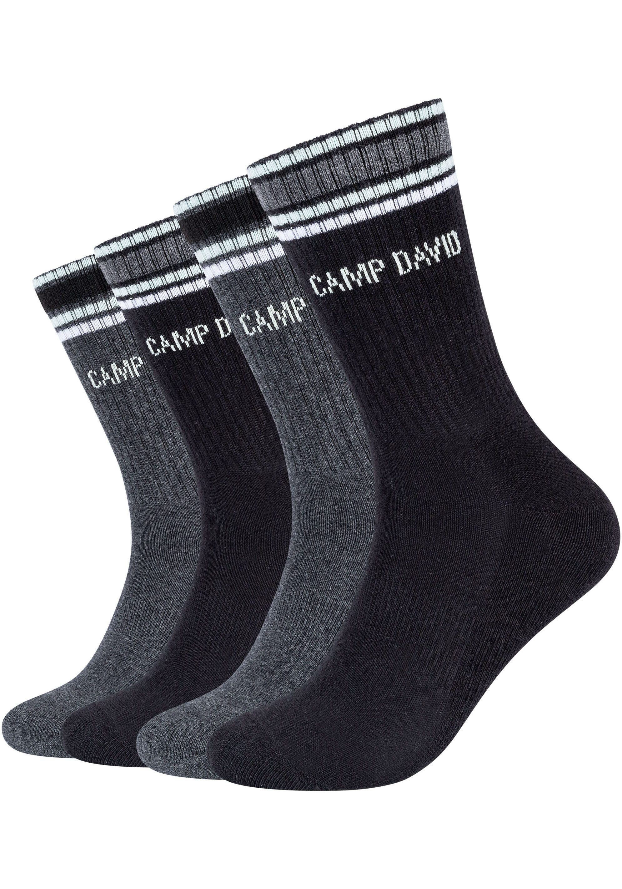 CAMP DAVID ABS-Socken cushioned (4-Paar) mit verstärktem Zehenbereich günstig online kaufen