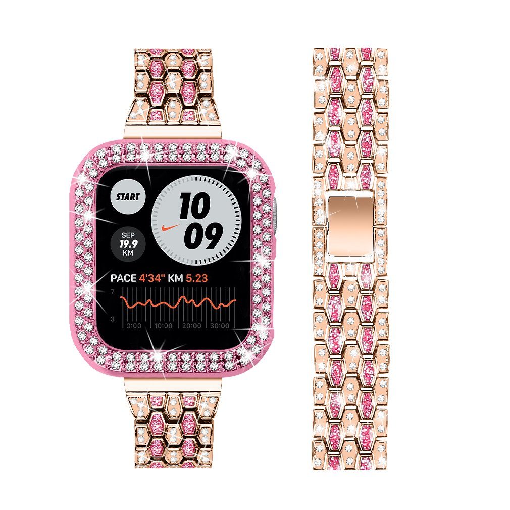 ELEKIN Smartwatch-Armband Watch 41mm 2 Apple Farbe 40mm 45mm Armband+Schutzhülle iWatch für 44mm 42mm