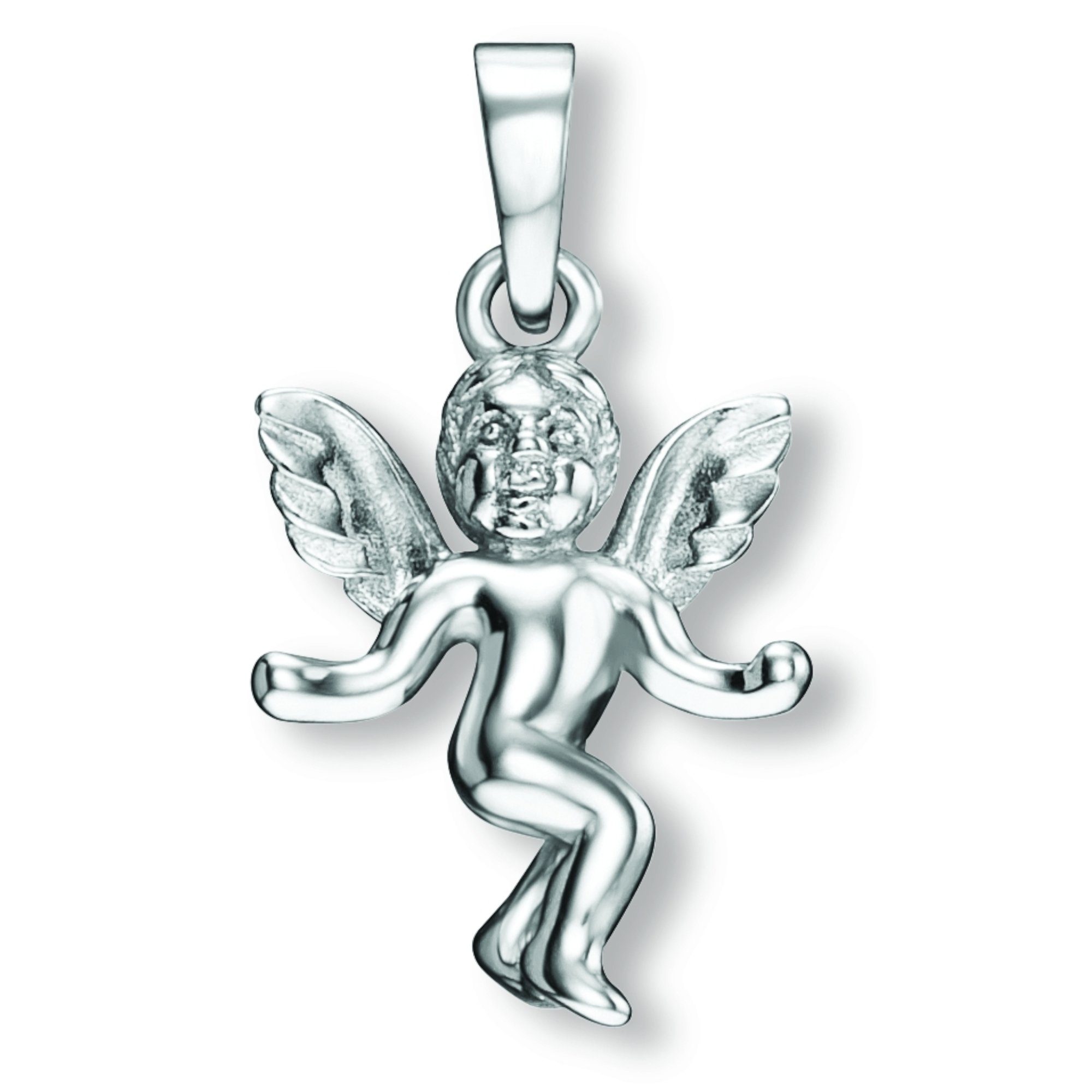 Kettenanhänger Anhänger gefertigt Silber Damen ELEMENT 925 Mit Silber Liebe aus ONE Engel Engel, Silber, aus Schmuck 925