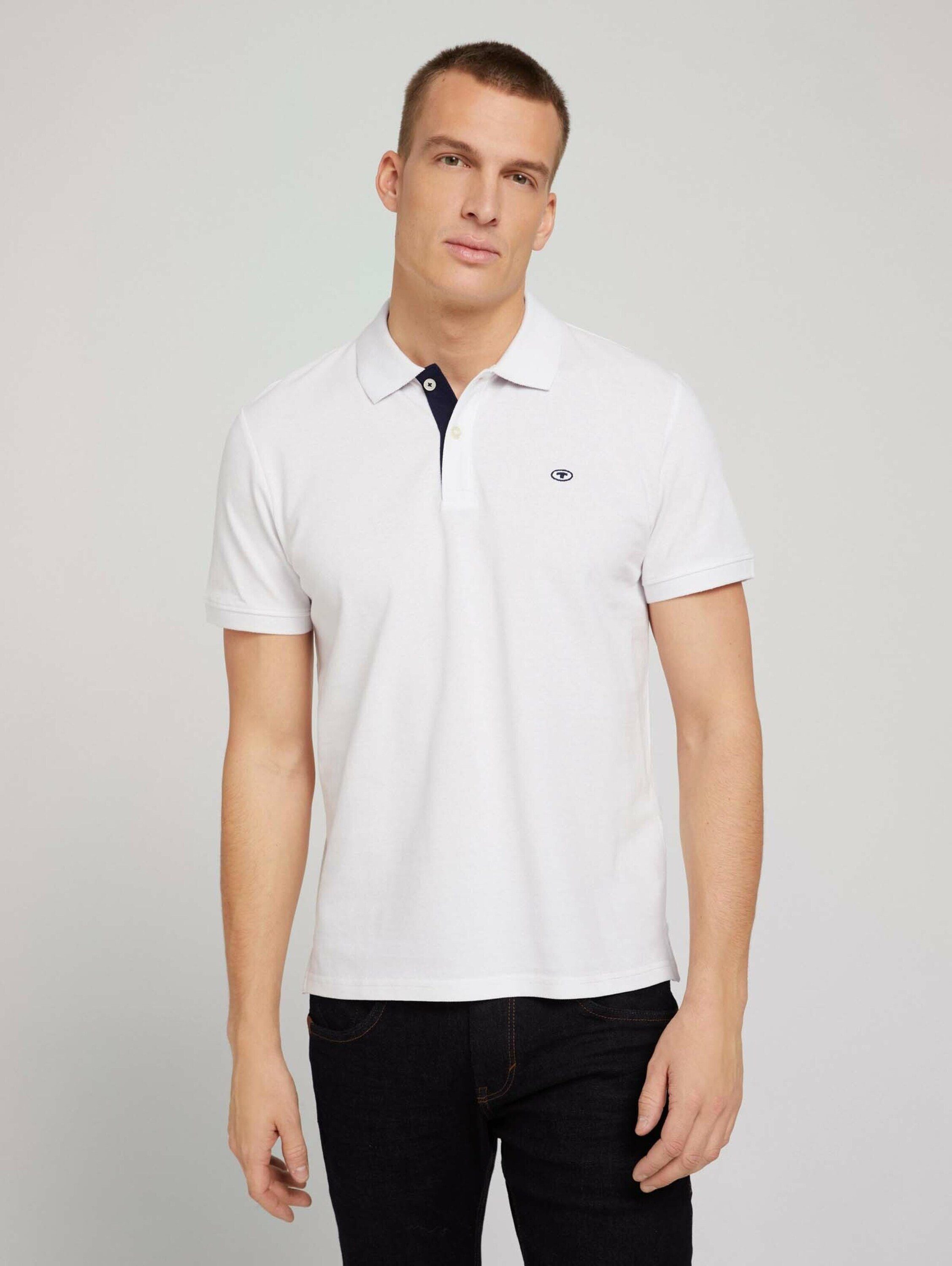 Tom Tailor Herren Poloshirt BASIC CONTRAST günstig online kaufen