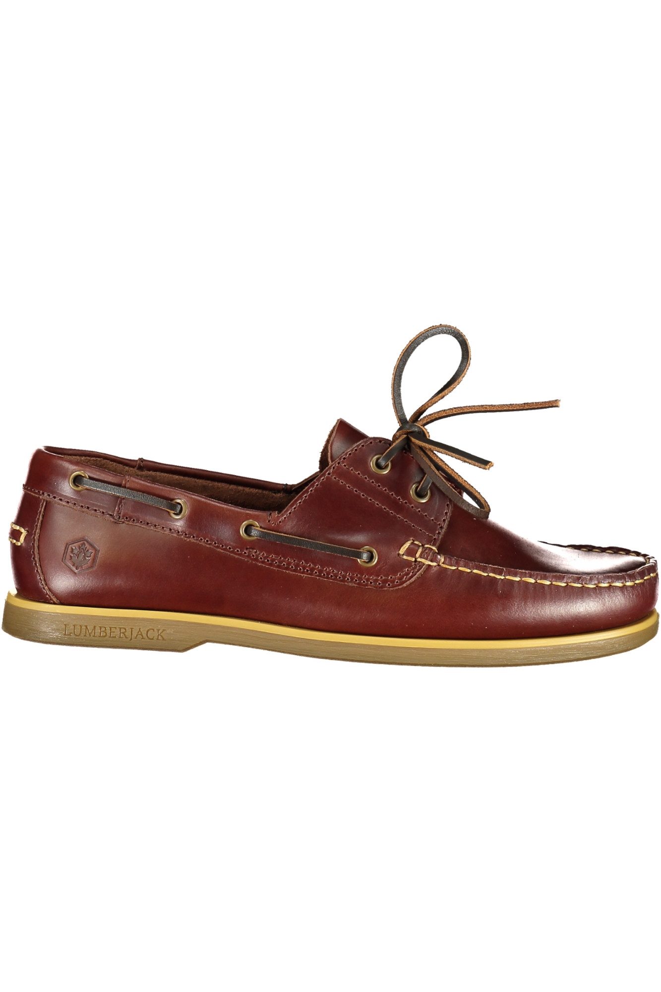 LUMBERJACK Pantolette Klassischer brauner Herrenschuh mit Kontrastdetails