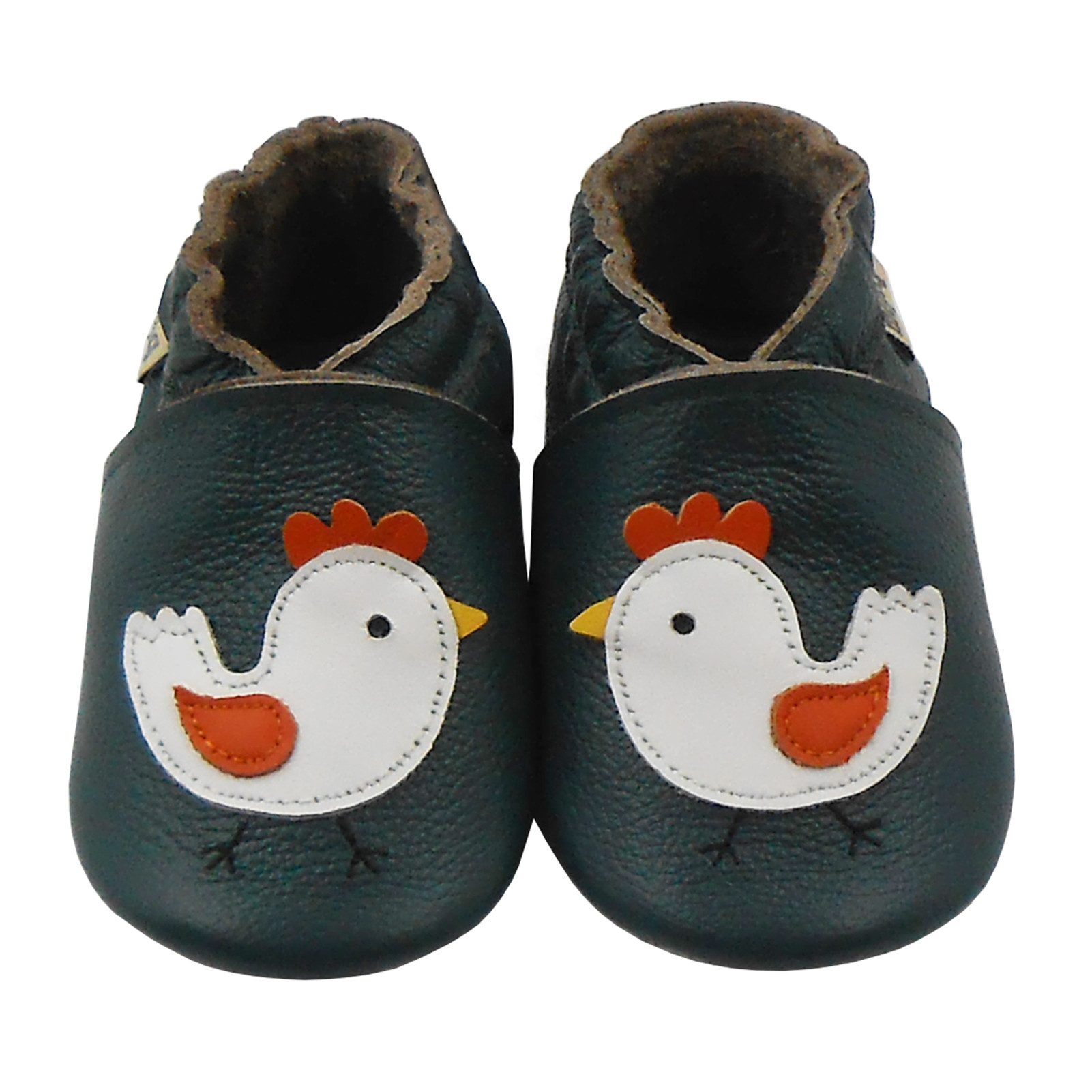 mepiq MEPIQ Baby Lauflernschuhe aus Leder mit Gummisohle rutschfest Krabbelschuh