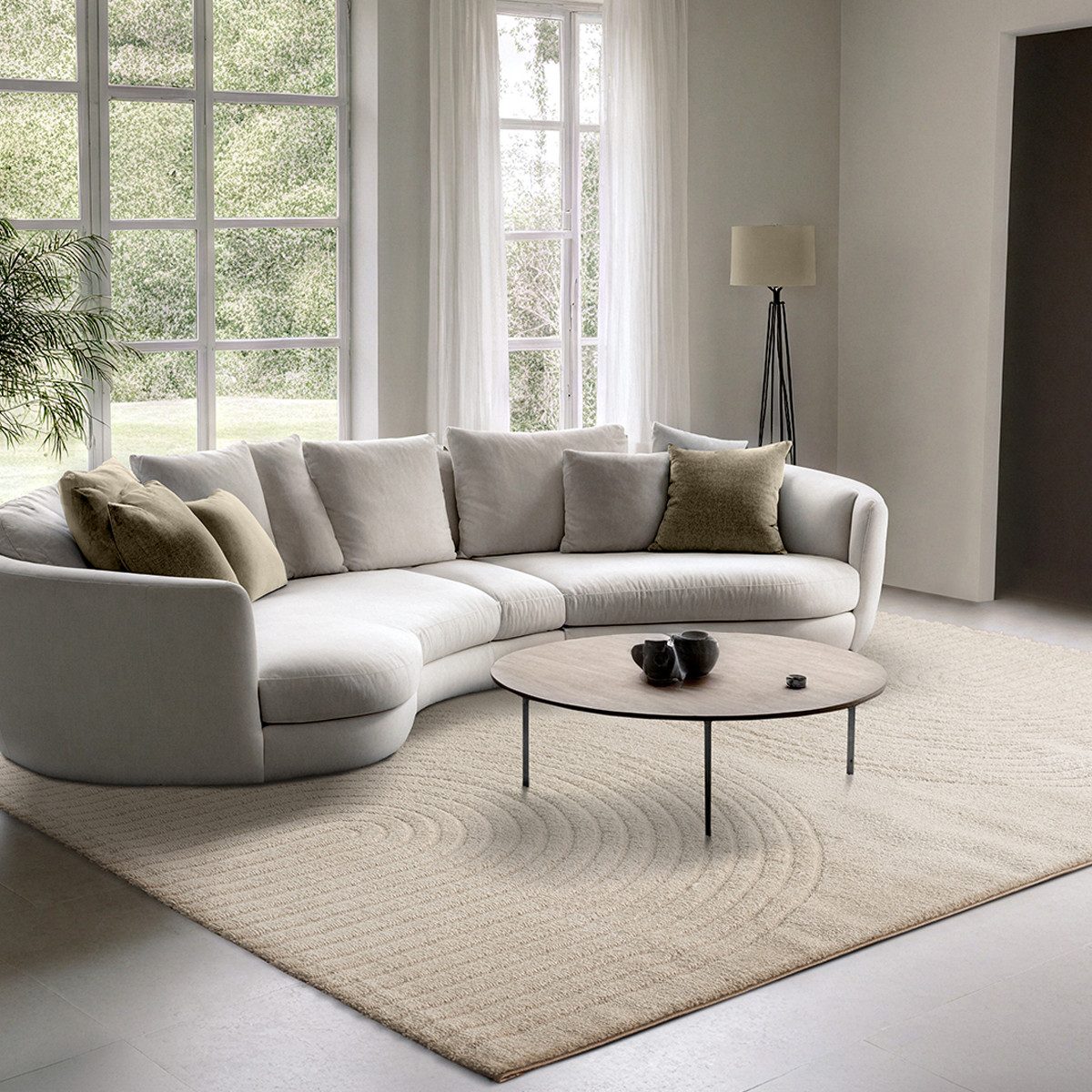 the carpet Teppich Elisa, rechteckig, Höhe: 12 mm, moderner Wohnzimmer Teppich, hohe Flordichte und angenehm weich