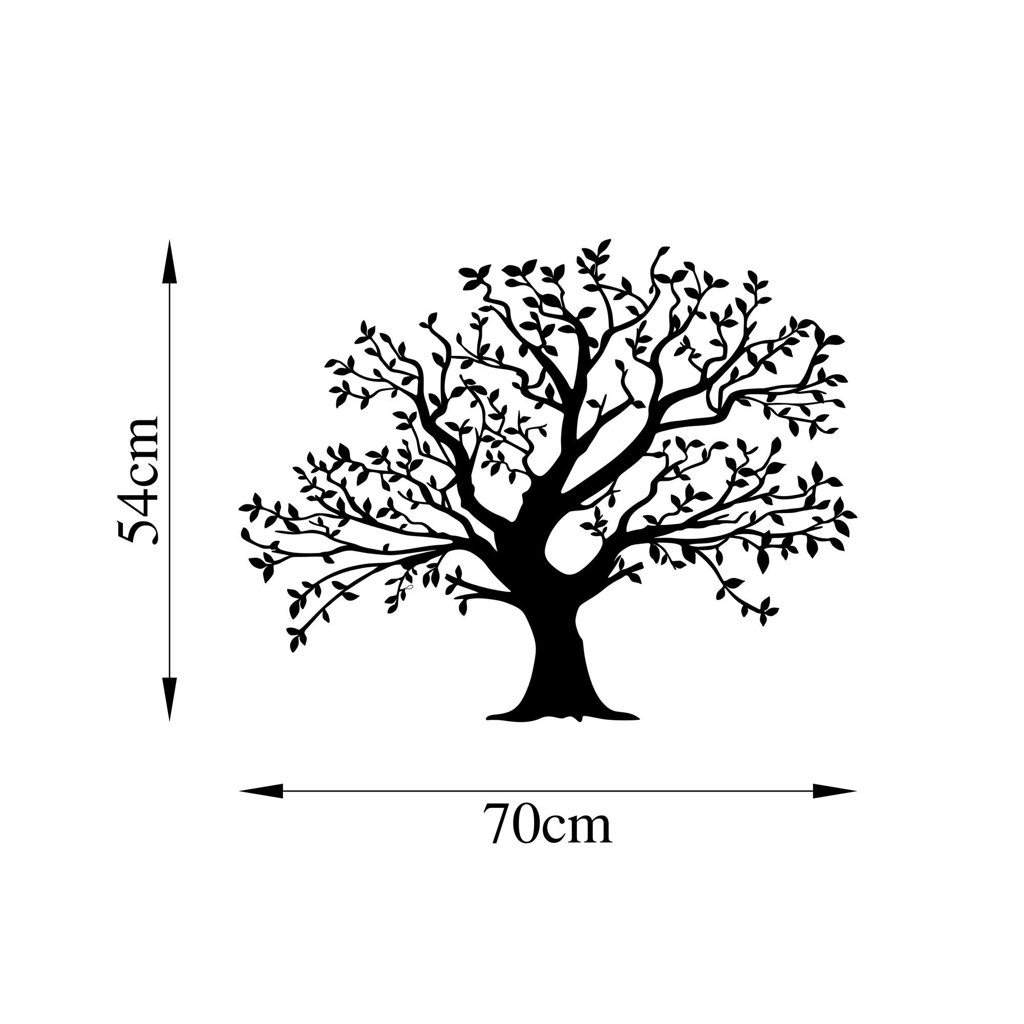 x Schwarz, Wanddekoobjekt cm, Wallity 70 54 SKL2486, Metall 100%