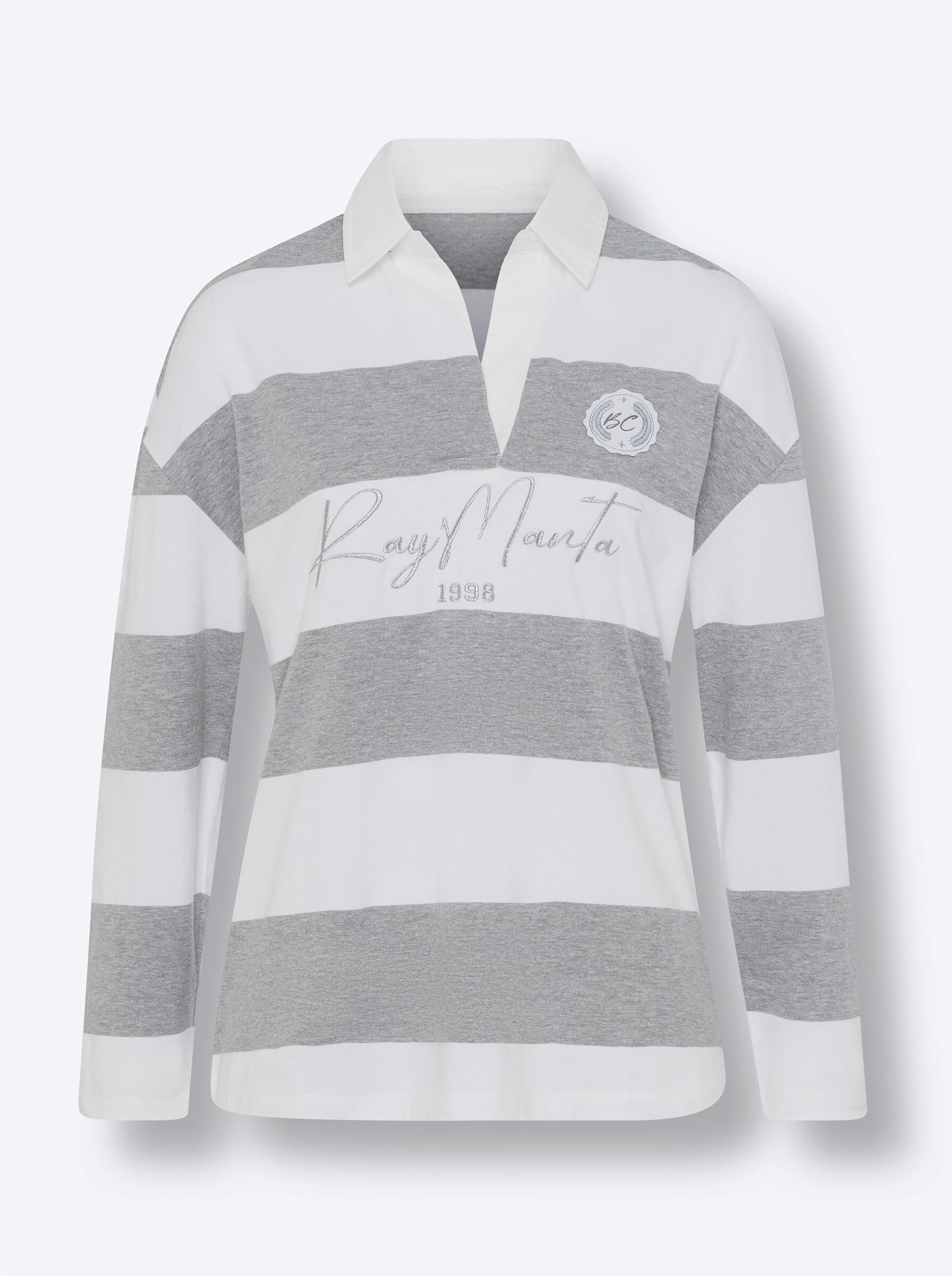 heine T-Shirt Poloshirt Langarm