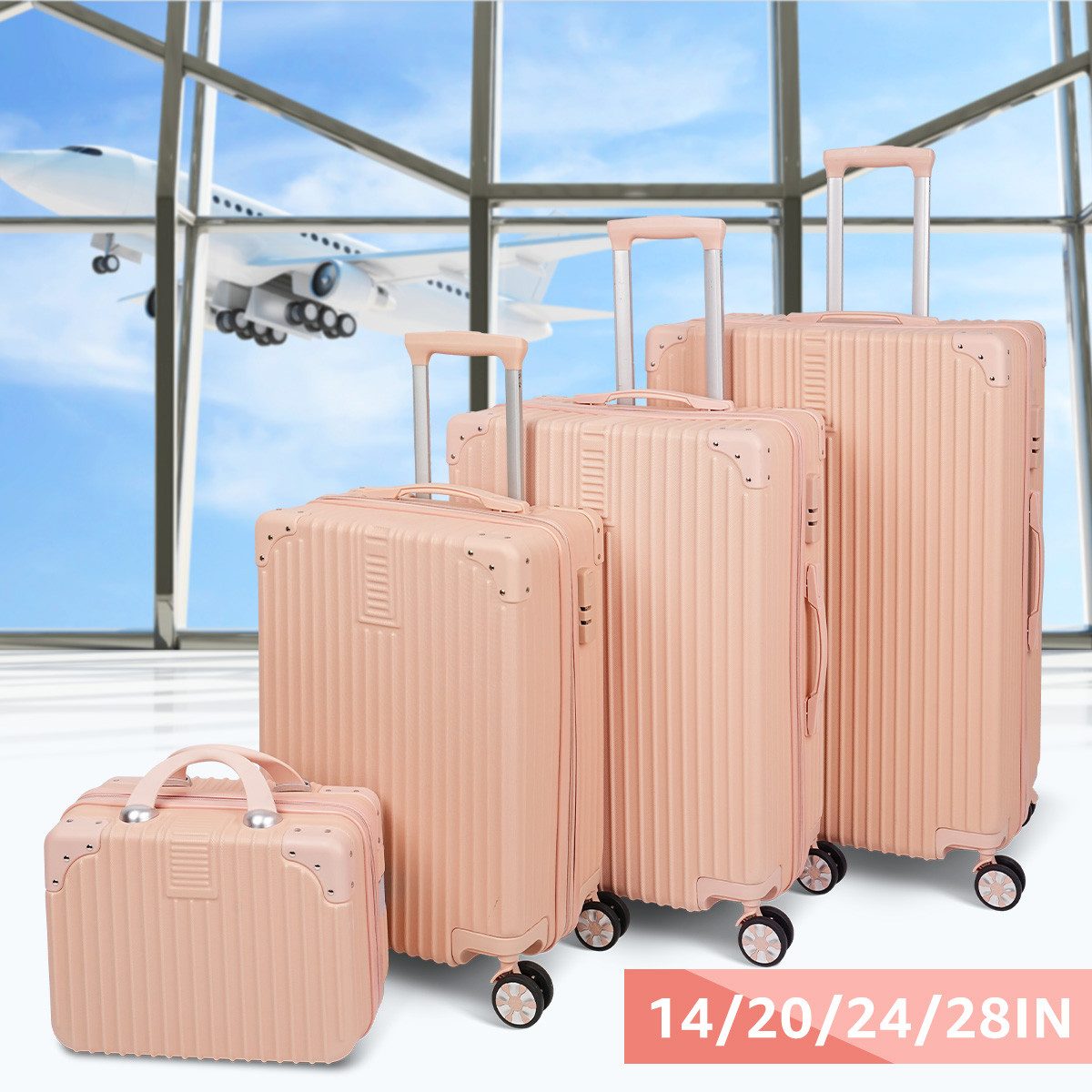 NULSTA Trolleyset Kofferset, 4 Rollen, (4 günstig online kaufen