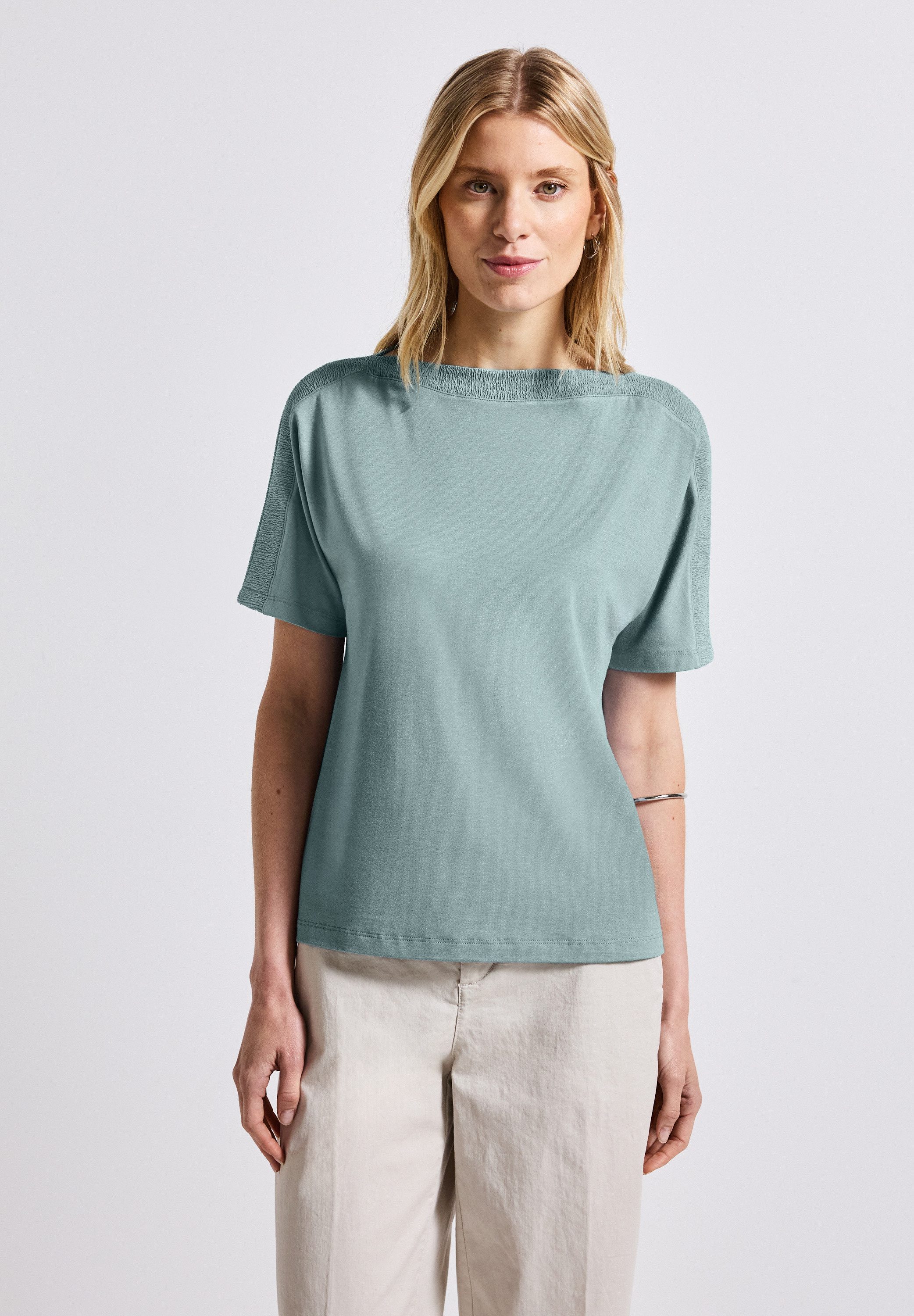 STREET ONE T-Shirt in Unifarbe
