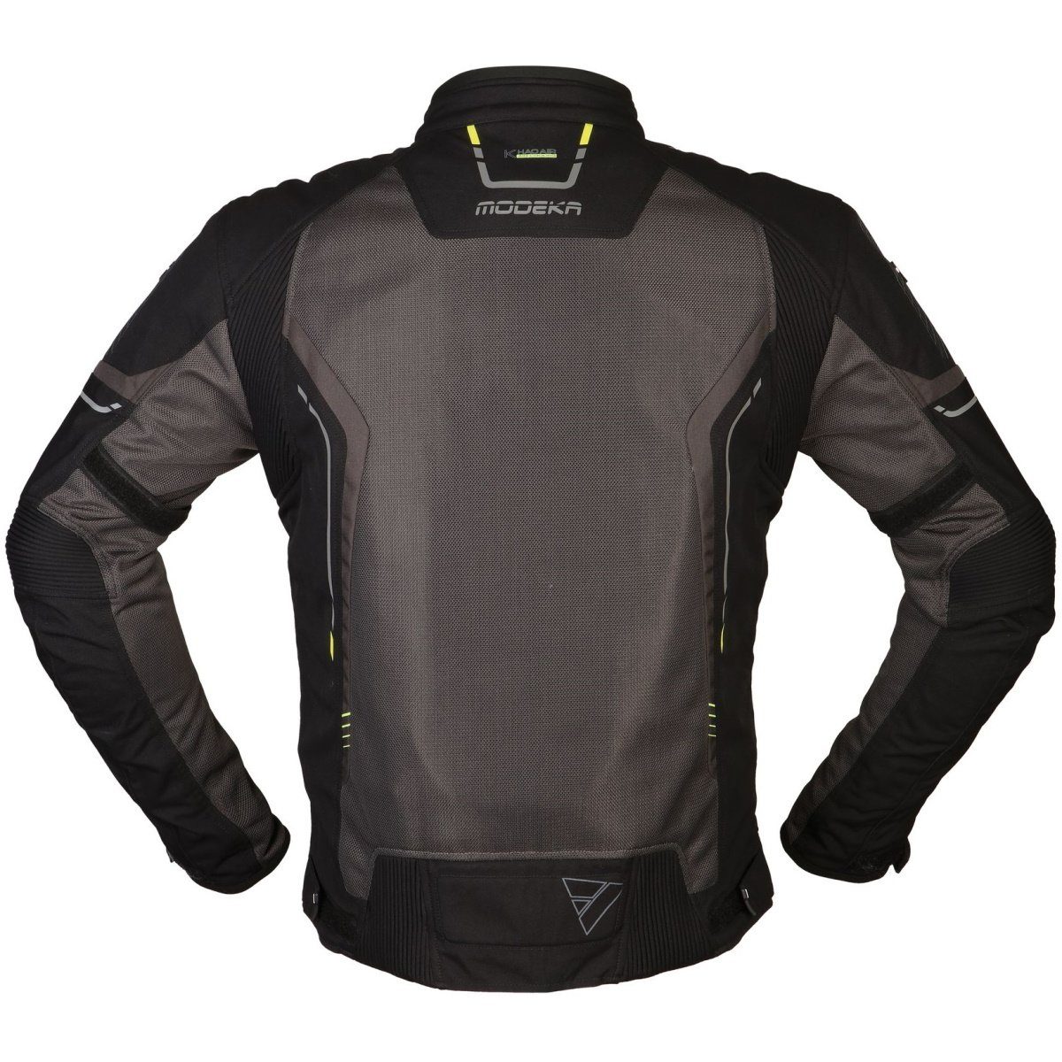 Modeka Motorradjacke / Air Khao Textiljacke dunkelgrau Modeka schwarz