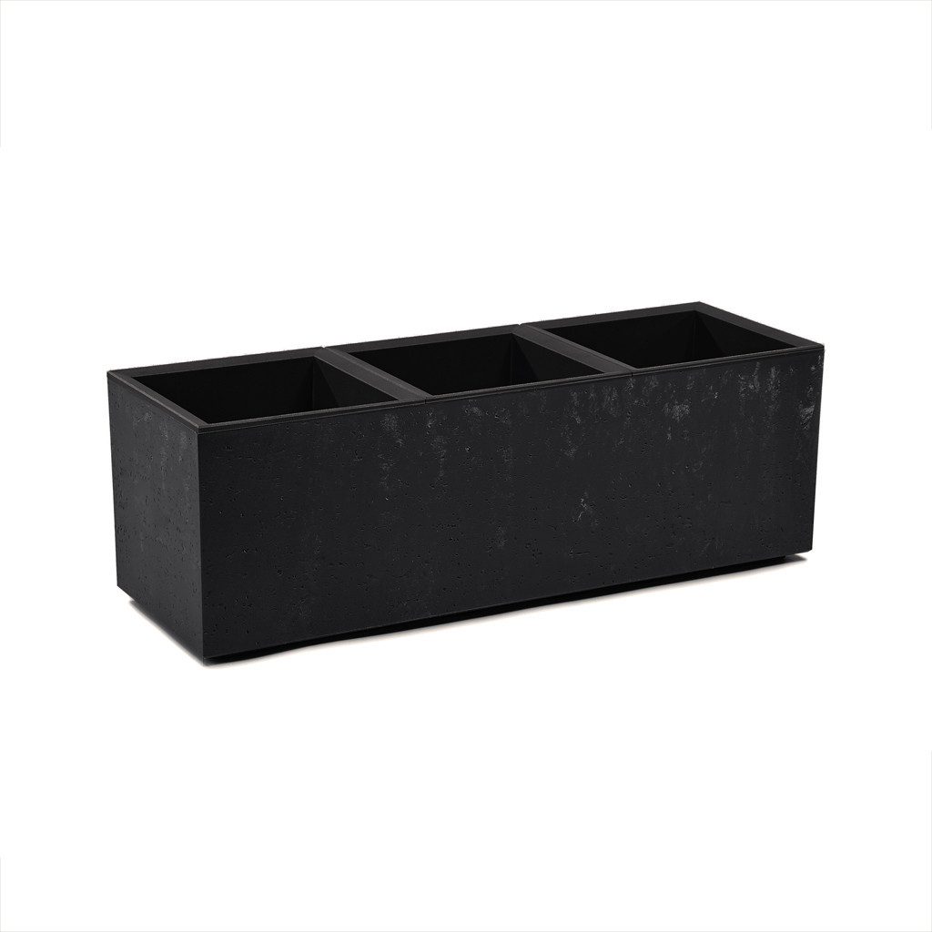 Kreher Blumenkasten XXL "Karo" 39 Liter in Anthrazit
